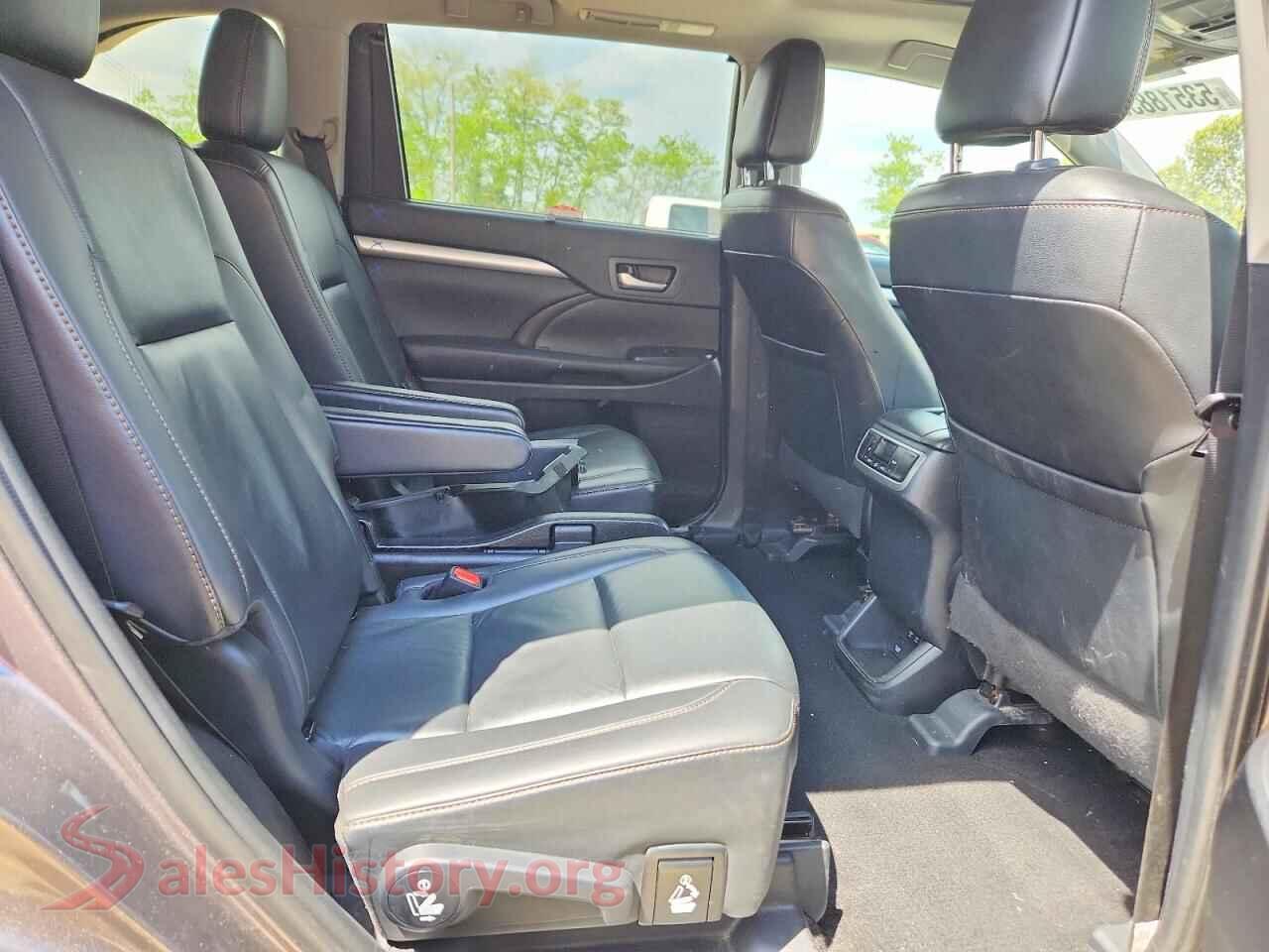 2019 TOYOTA HIGHLANDER VIN 5TDJZRFH1KS625714, odometer mileage