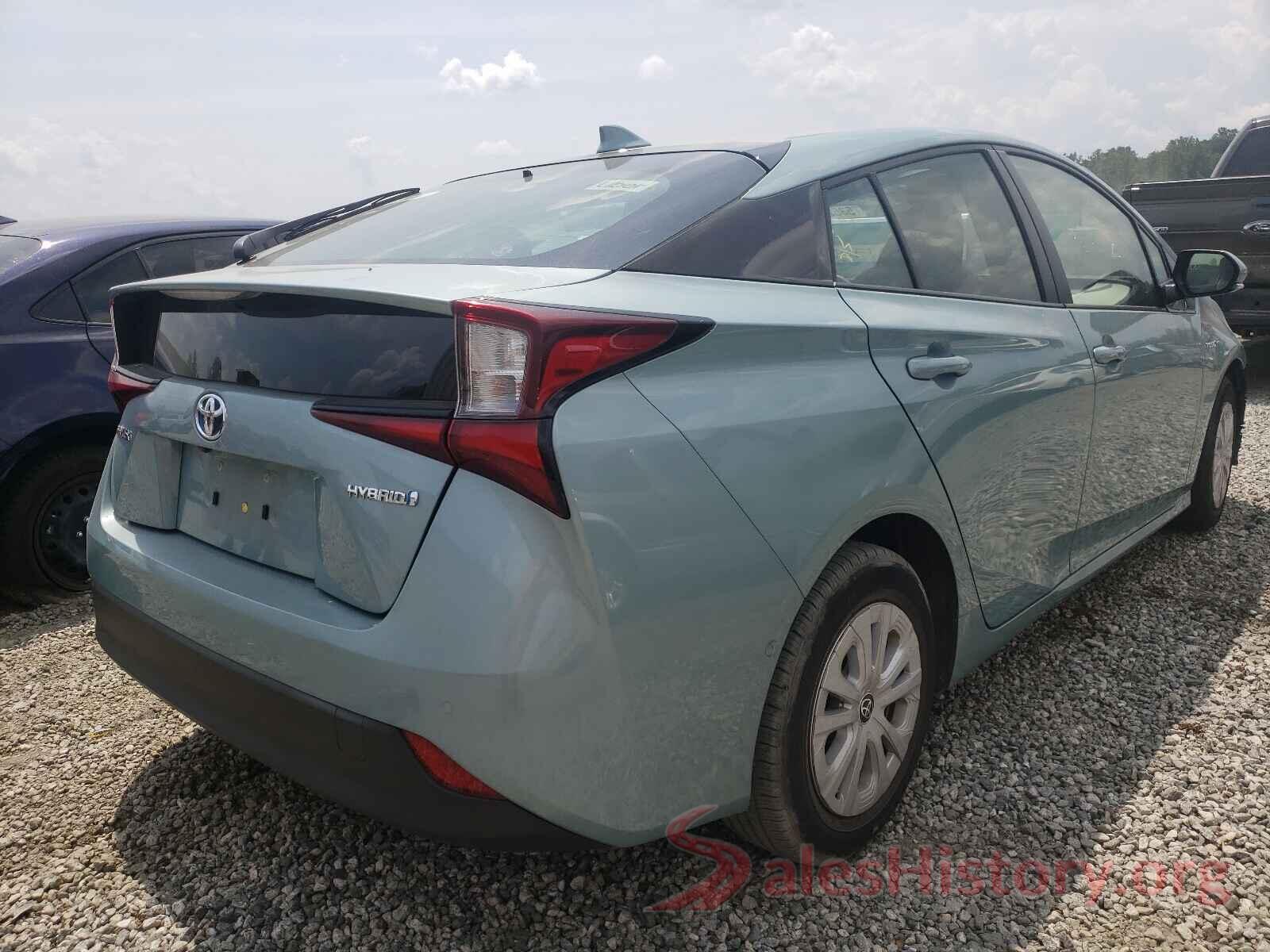 JTDKARFU3K3101801 2019 TOYOTA PRIUS