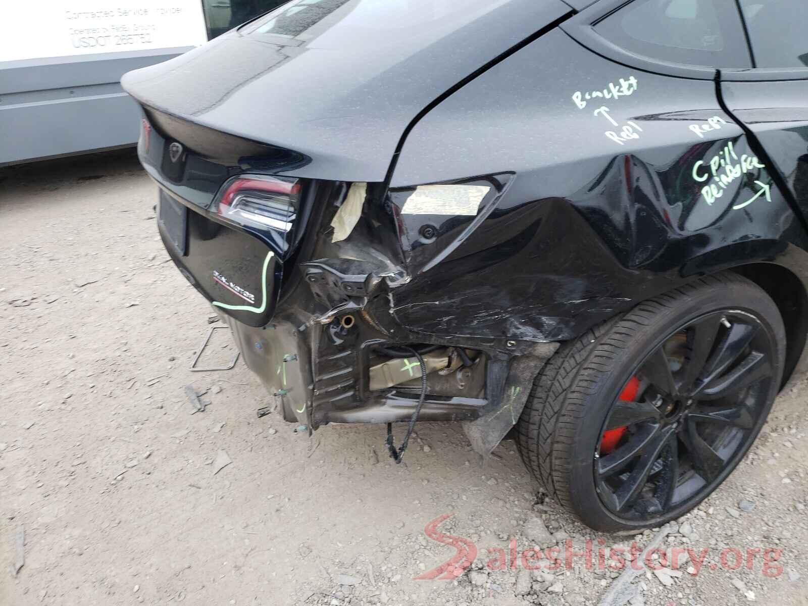 5YJ3E1EBXKF425518 2019 TESLA MODEL 3