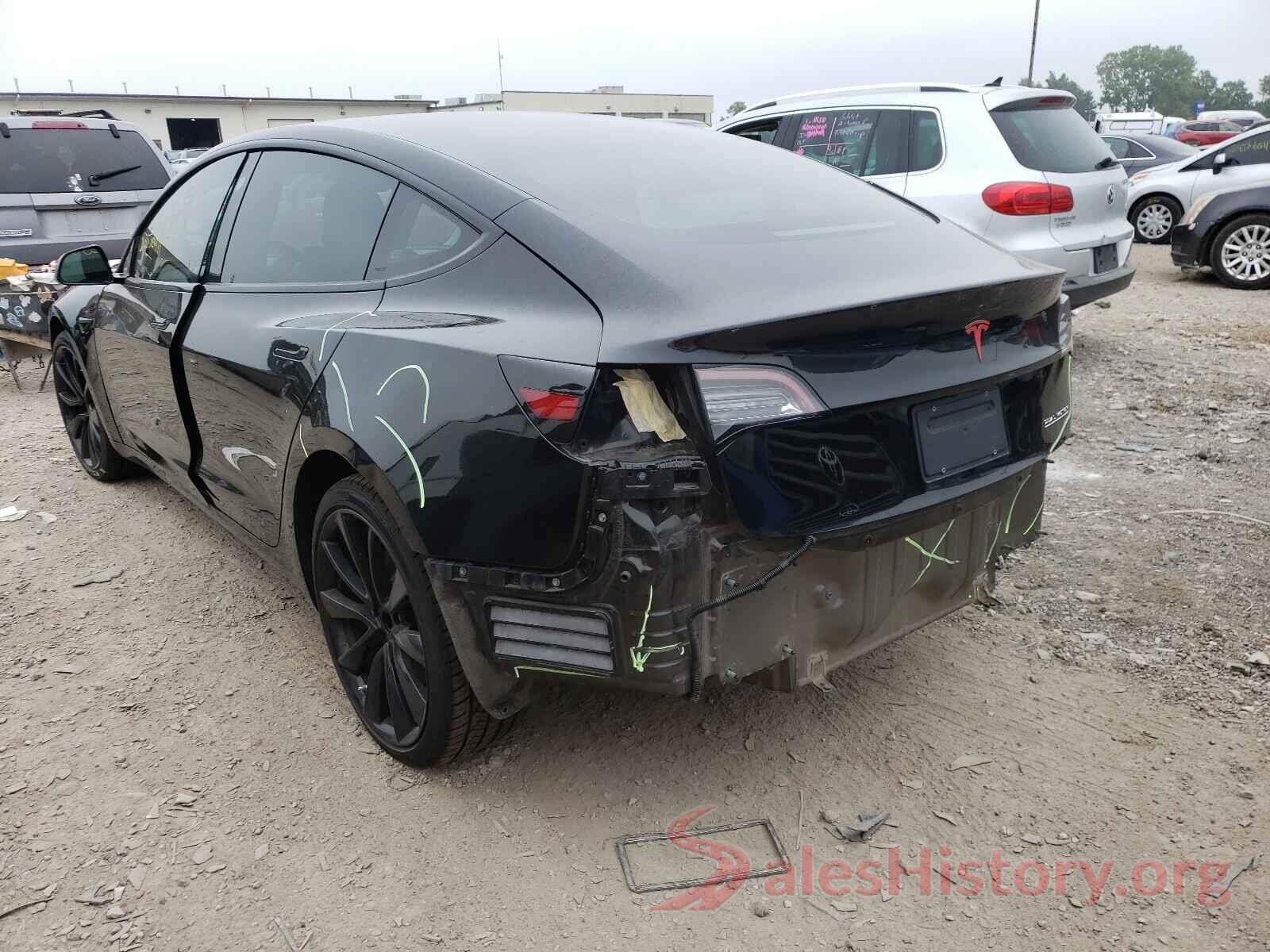 5YJ3E1EBXKF425518 2019 TESLA MODEL 3