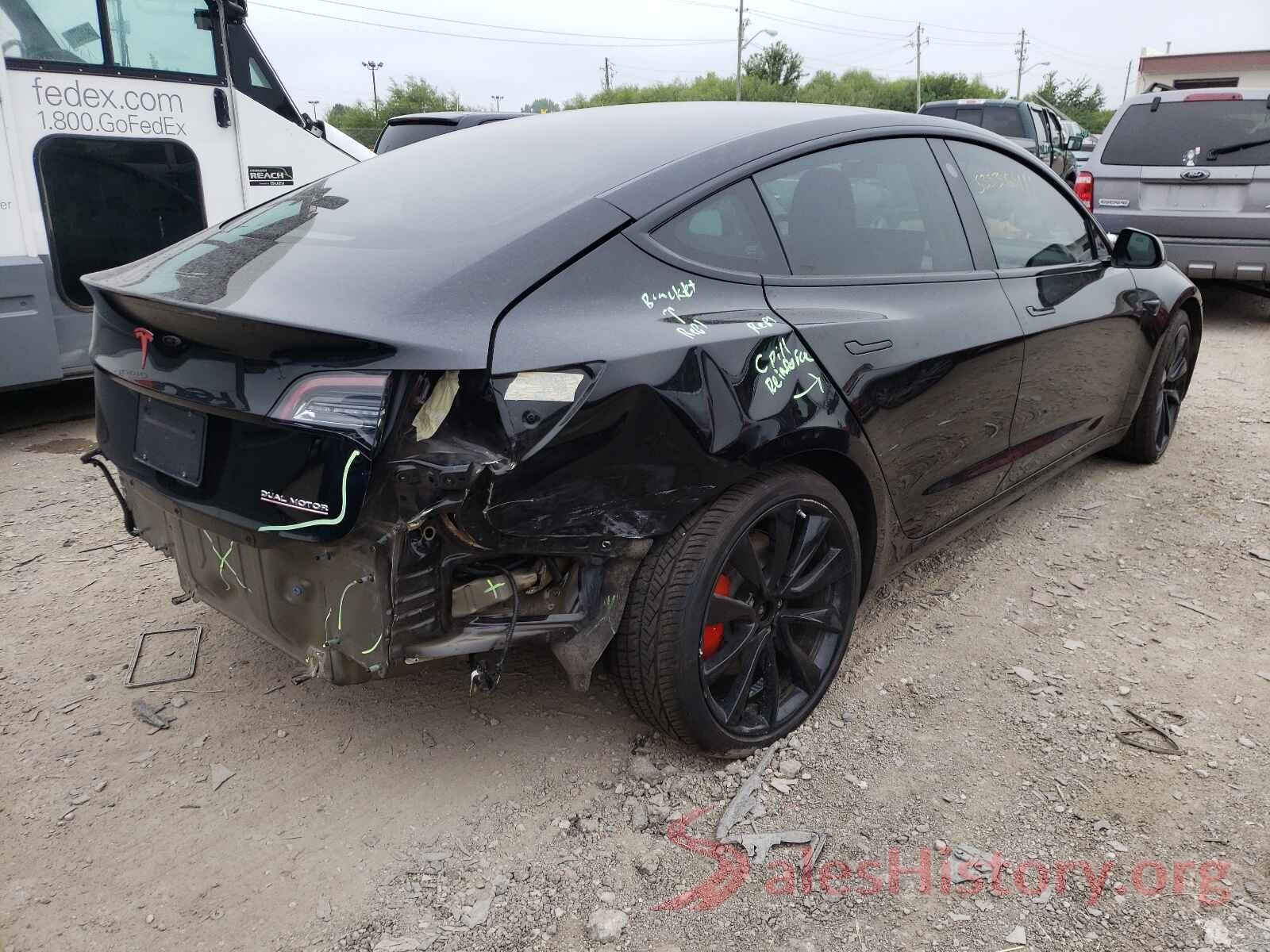 5YJ3E1EBXKF425518 2019 TESLA MODEL 3