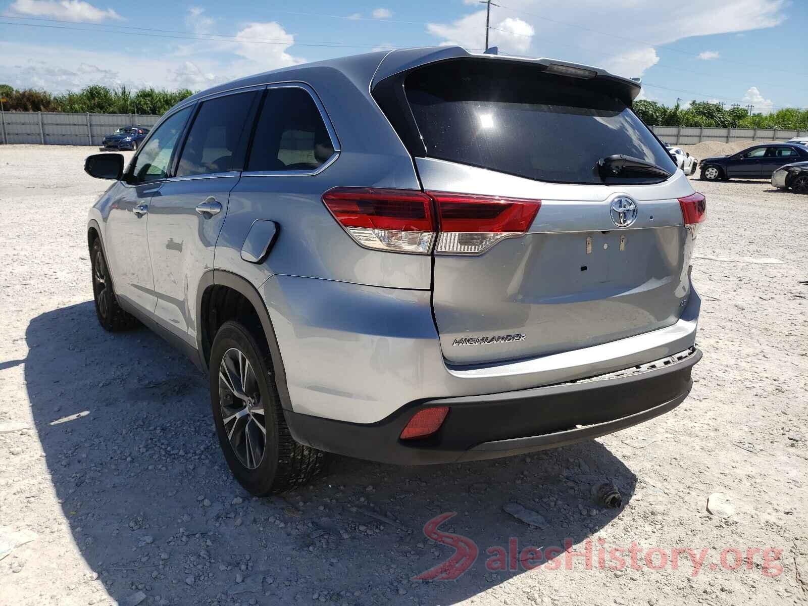 5TDZZRFH0KS302239 2019 TOYOTA HIGHLANDER