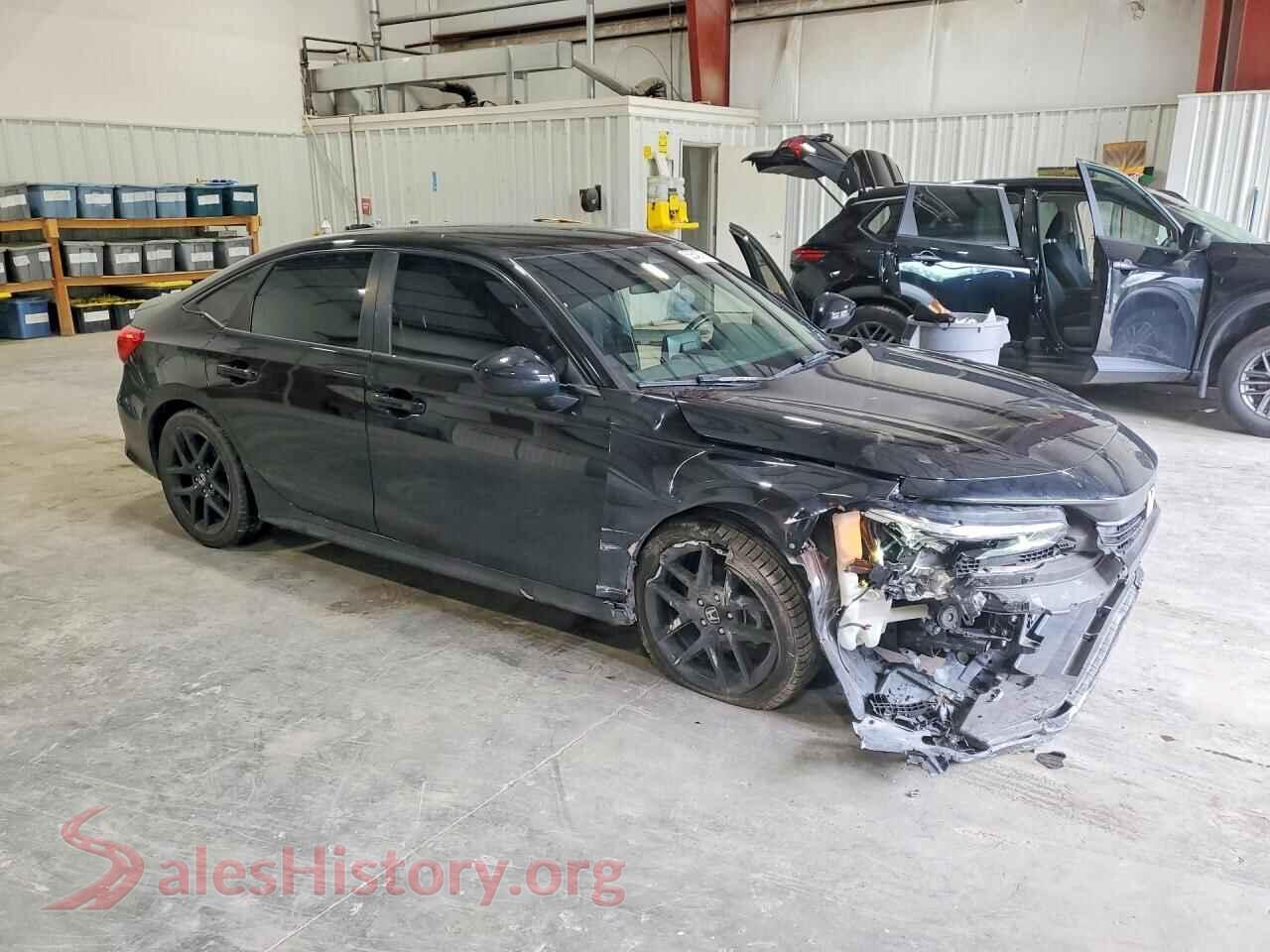 2022 HONDA CIVIC VIN 2HGFE2F58NH591791, rear 3/4 view