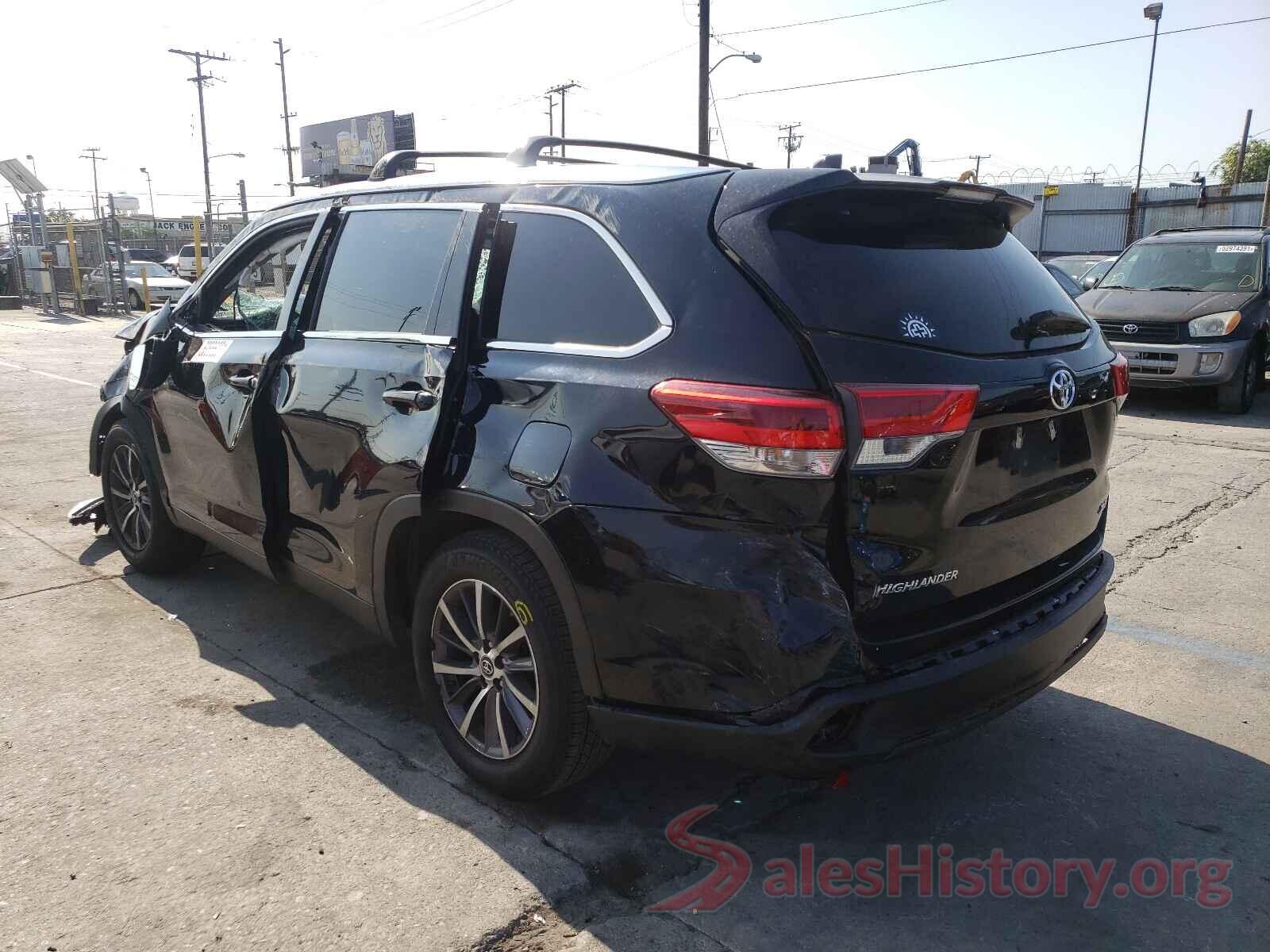 5TDKZRFH5KS555400 2019 TOYOTA HIGHLANDER