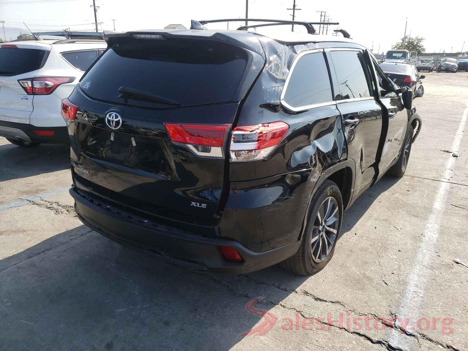 5TDKZRFH5KS555400 2019 TOYOTA HIGHLANDER