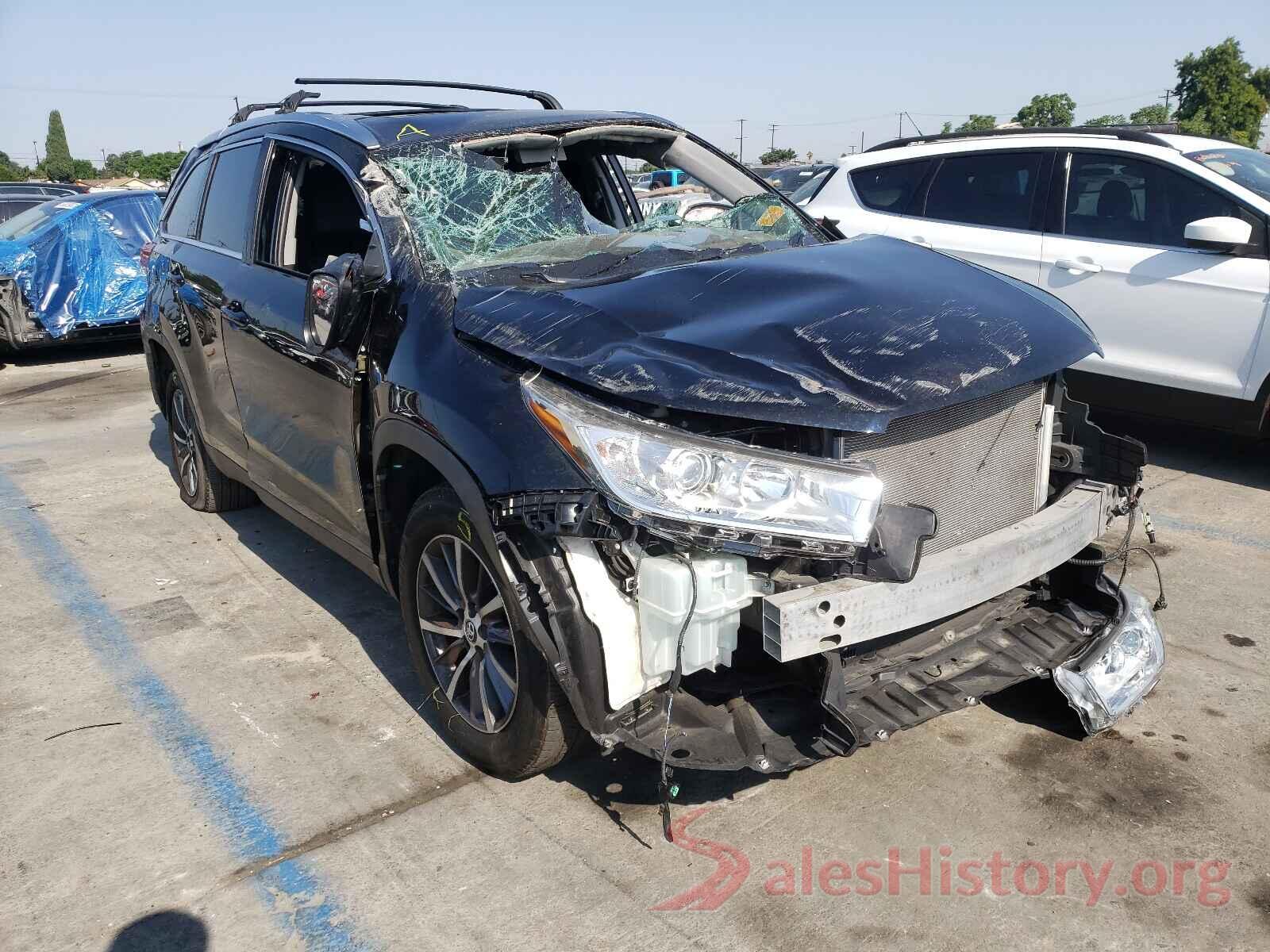 5TDKZRFH5KS555400 2019 TOYOTA HIGHLANDER