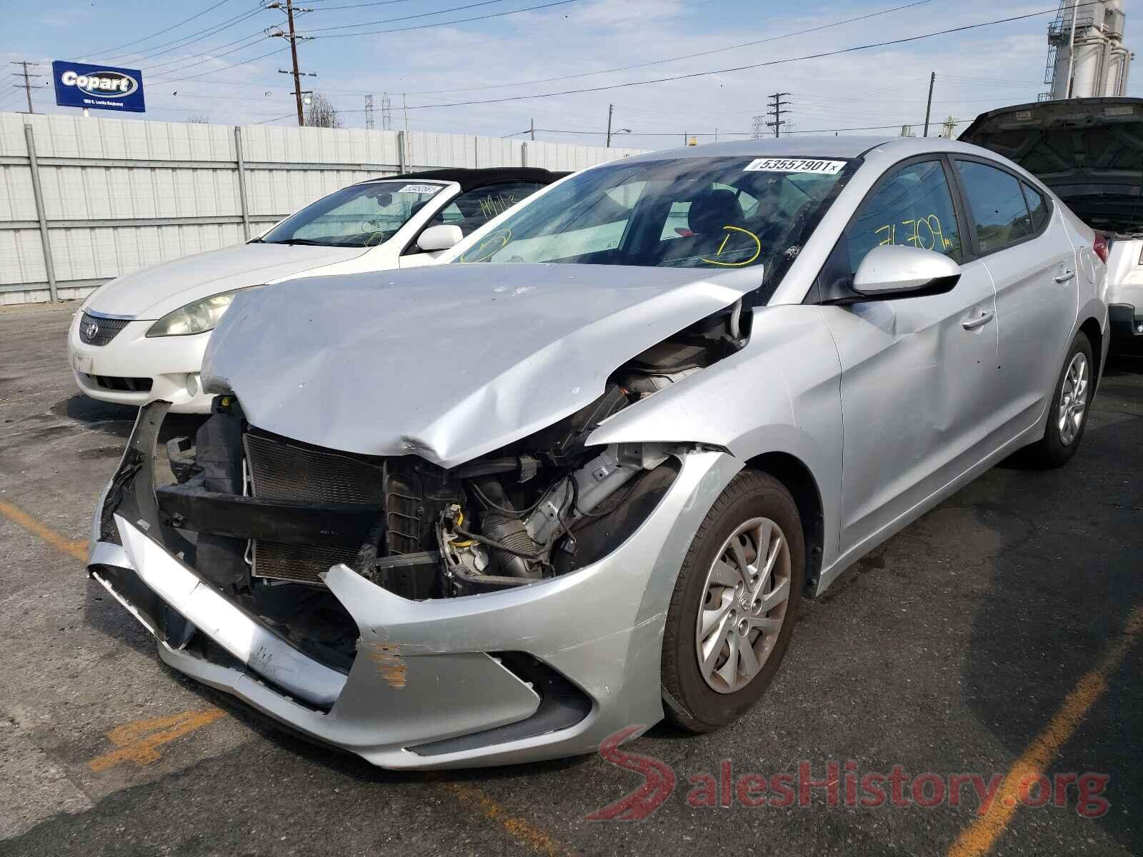 KMHD74LF2HU083483 2017 HYUNDAI ELANTRA