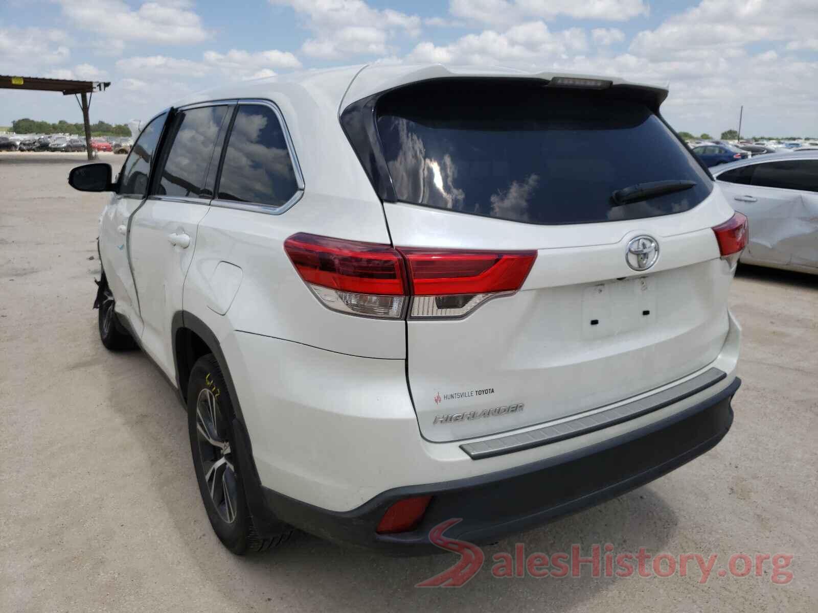 5TDZZRFH8KS336624 2019 TOYOTA HIGHLANDER