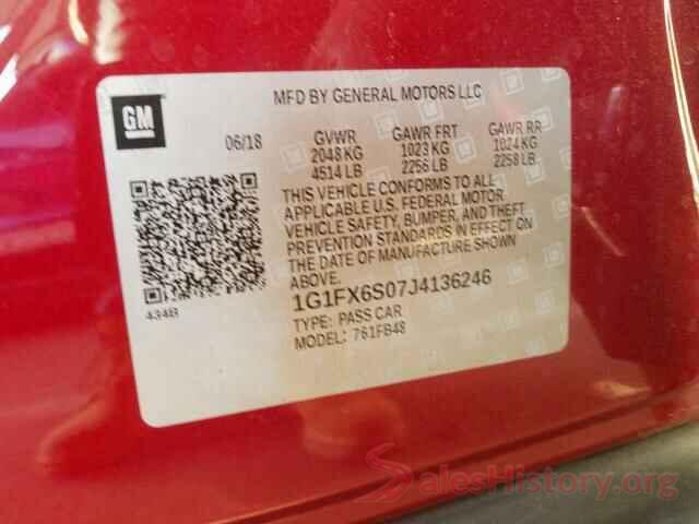 1G1FX6S07J4136246 2018 CHEVROLET BOLT