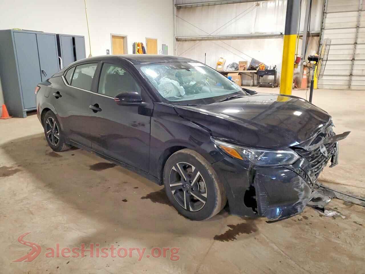 2024 NISSAN SENTRA VIN 3N1AB8CV7RY374065, rear 3/4 view