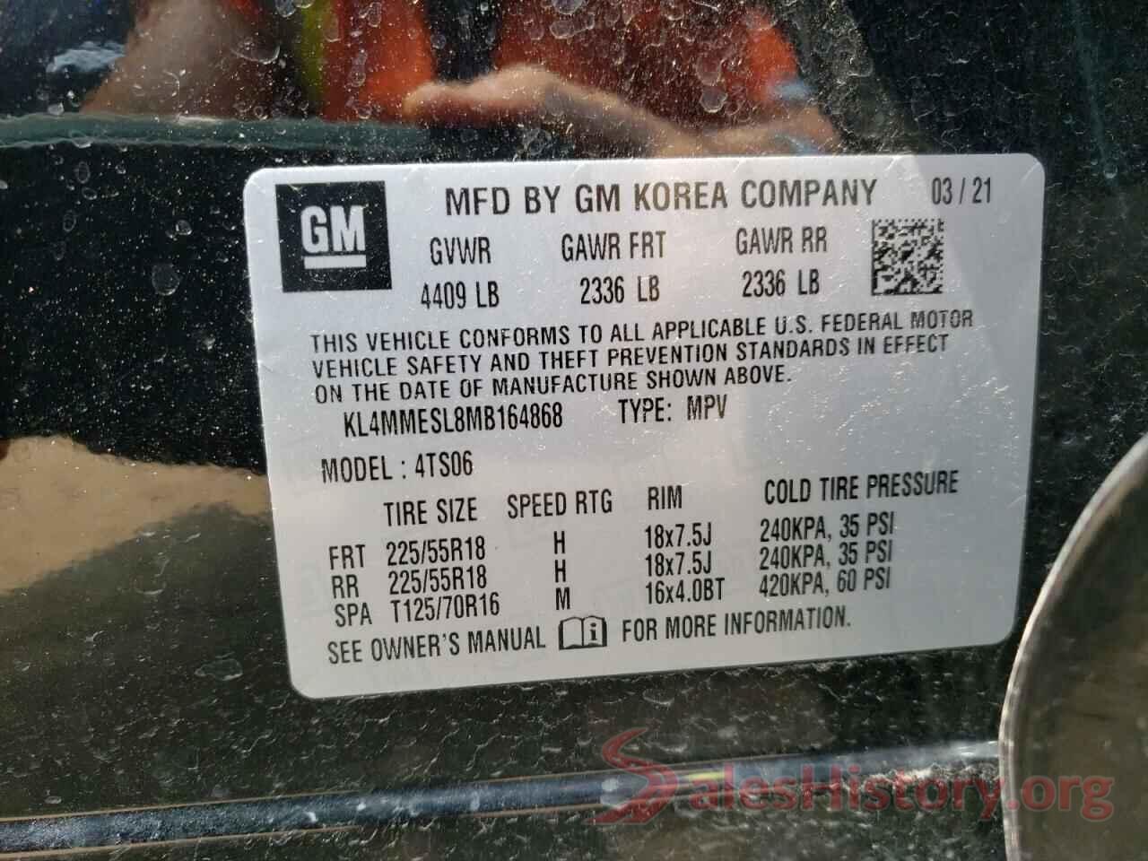 KL4MMESL8MB164868 2021 BUICK ENCORE