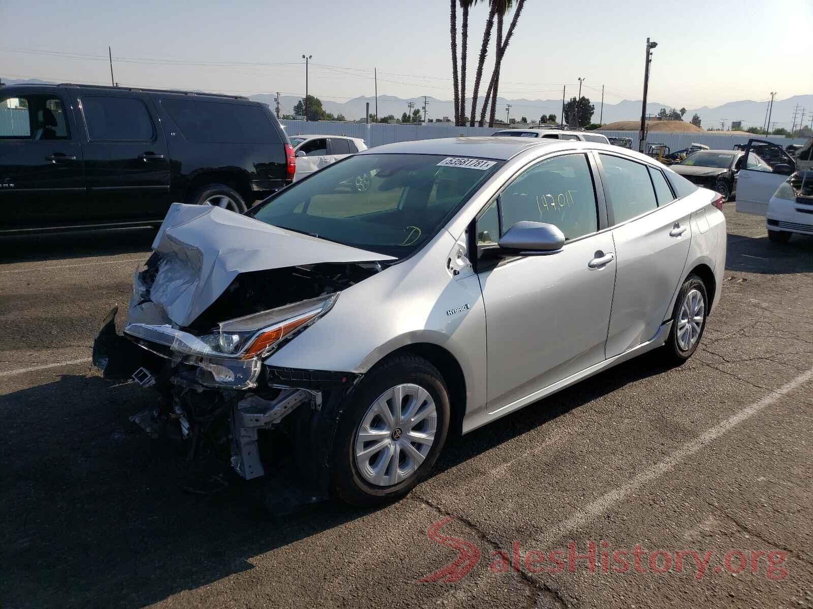 JTDKARFU3K3090993 2019 TOYOTA PRIUS