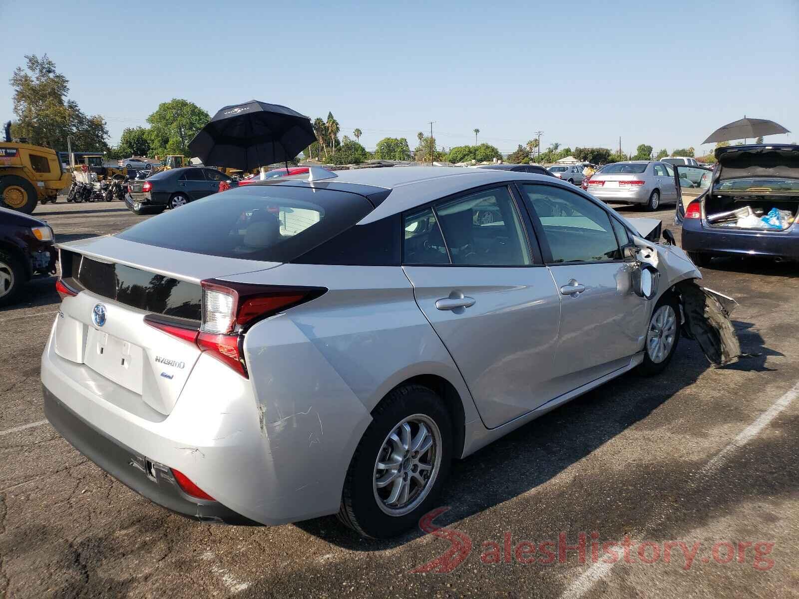 JTDKARFU3K3090993 2019 TOYOTA PRIUS