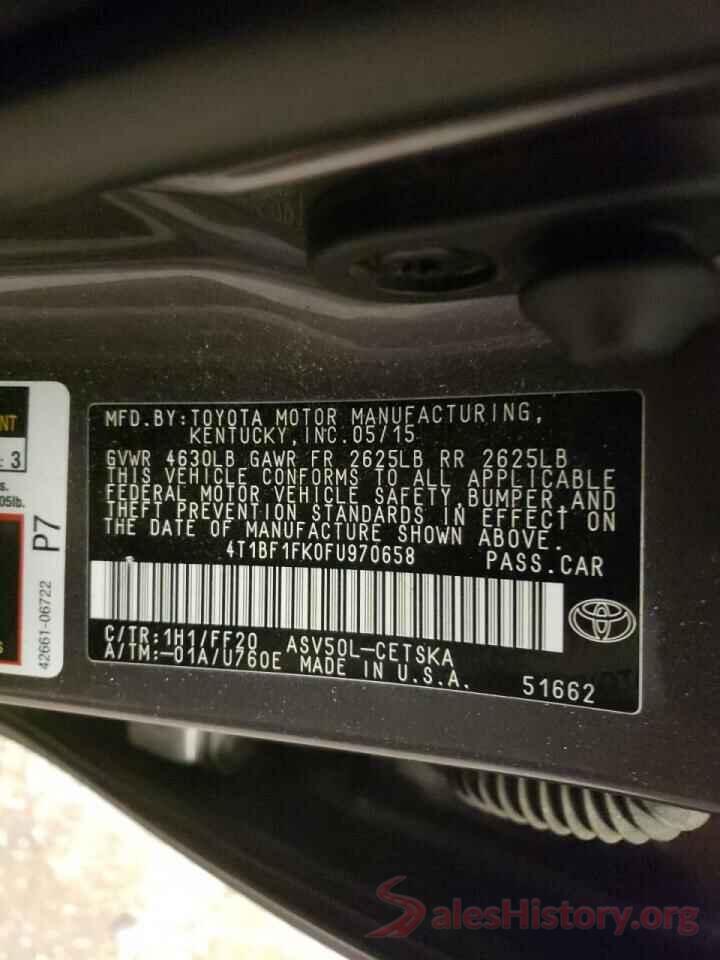 4T1BF1FK0FU970658 2015 TOYOTA CAMRY