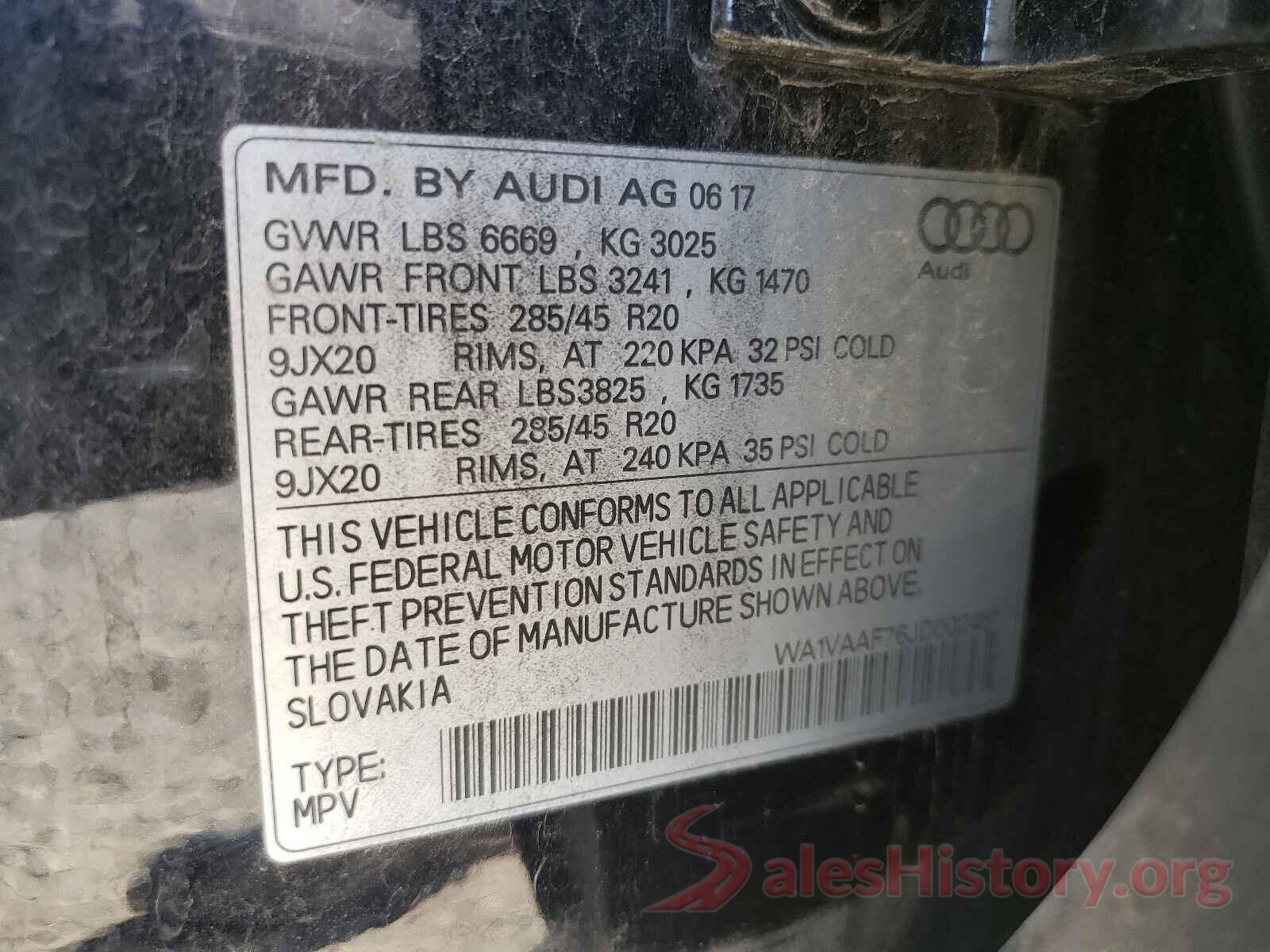 WA1VAAF76JD002451 2018 AUDI Q7