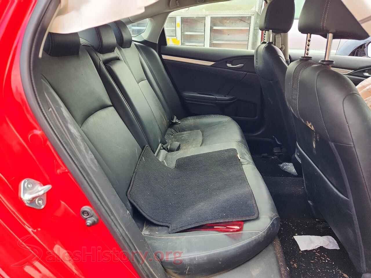 2019 HONDA CIVIC VIN JHMFC1F98KX013777, odometer mileage