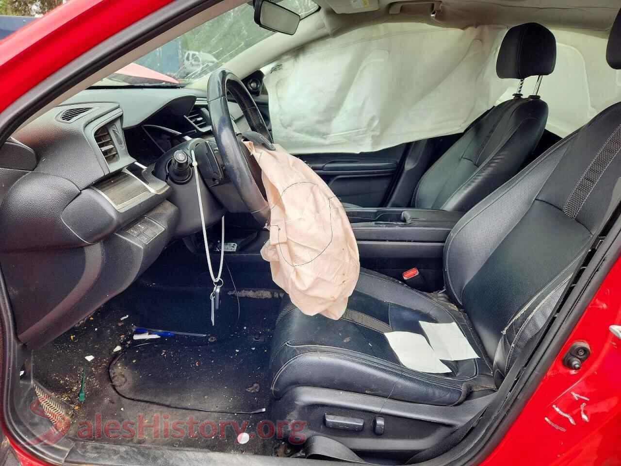 2019 HONDA CIVIC VIN JHMFC1F98KX013777, engine bay