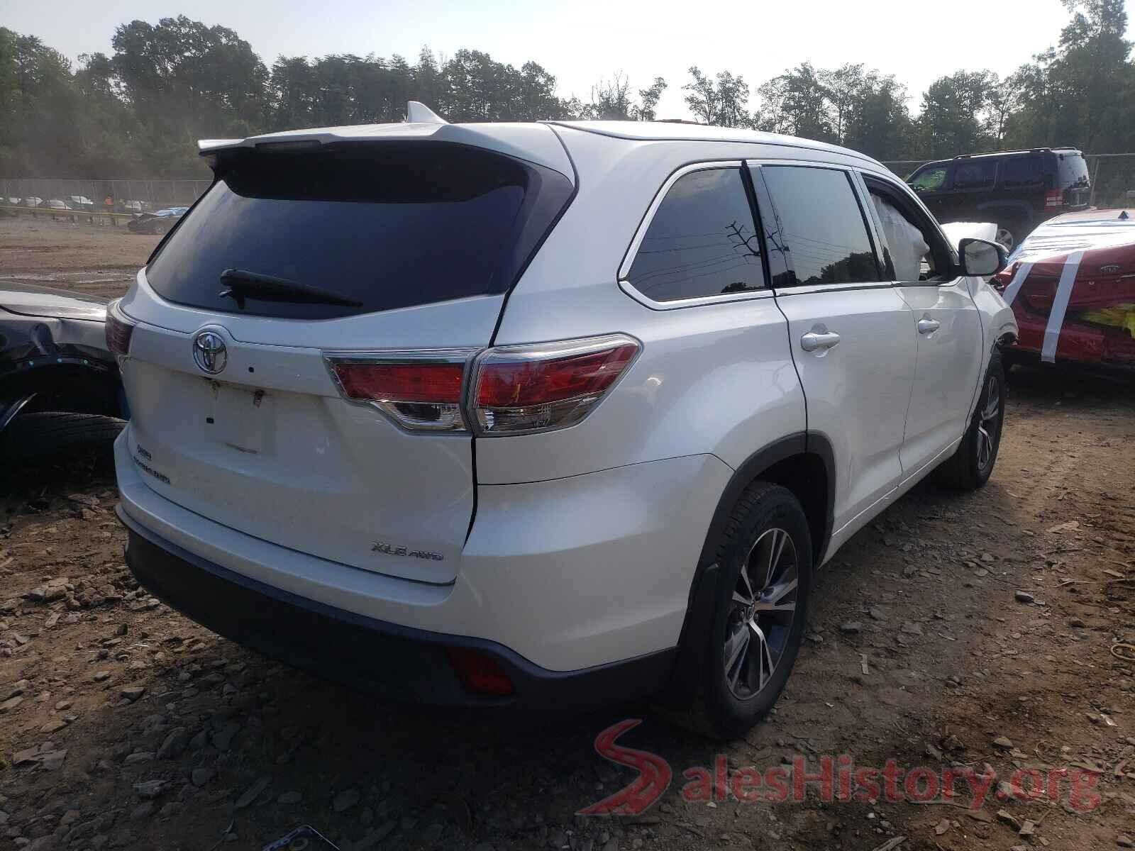 5TDJKRFH0GS352194 2016 TOYOTA HIGHLANDER