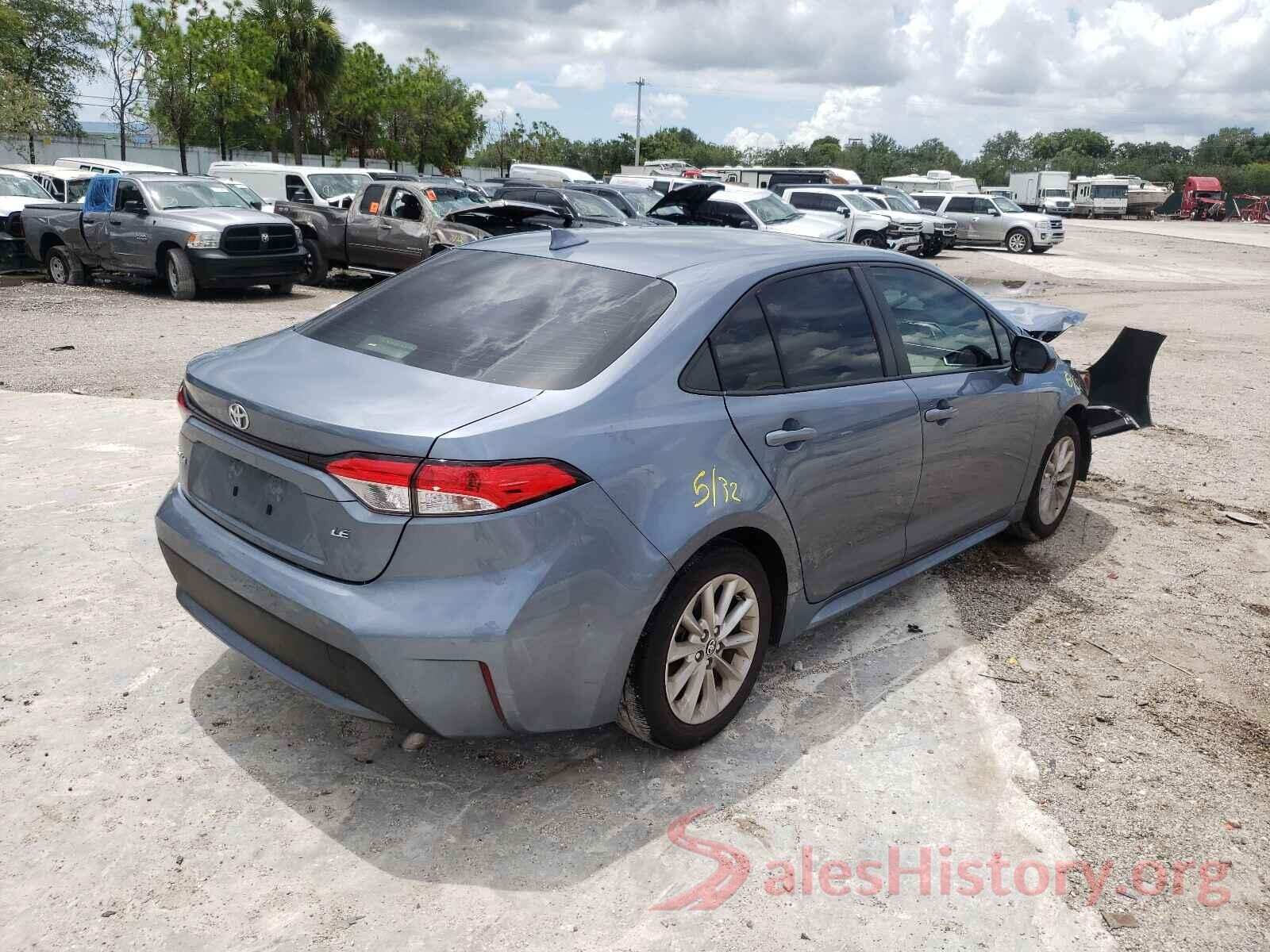 JTDHPRAEXLJ005914 2020 TOYOTA COROLLA