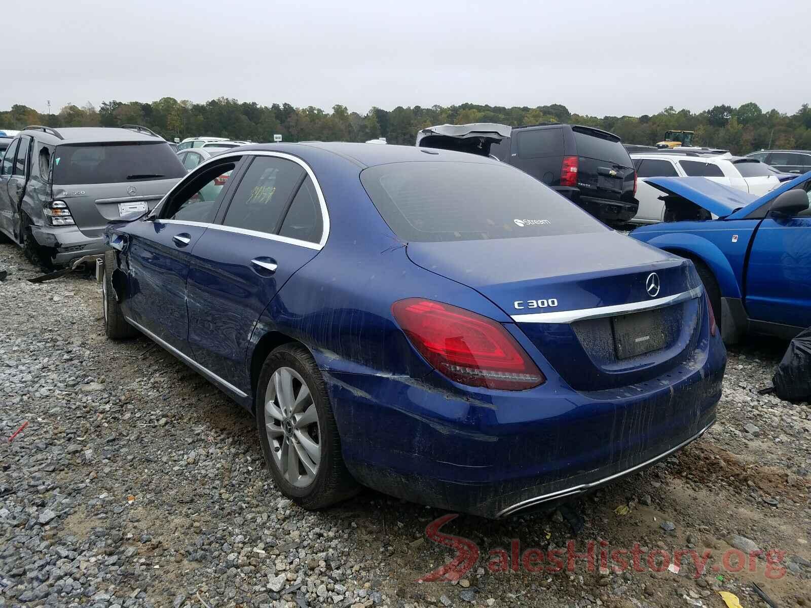 55SWF8DB7KU317750 2019 MERCEDES-BENZ C CLASS