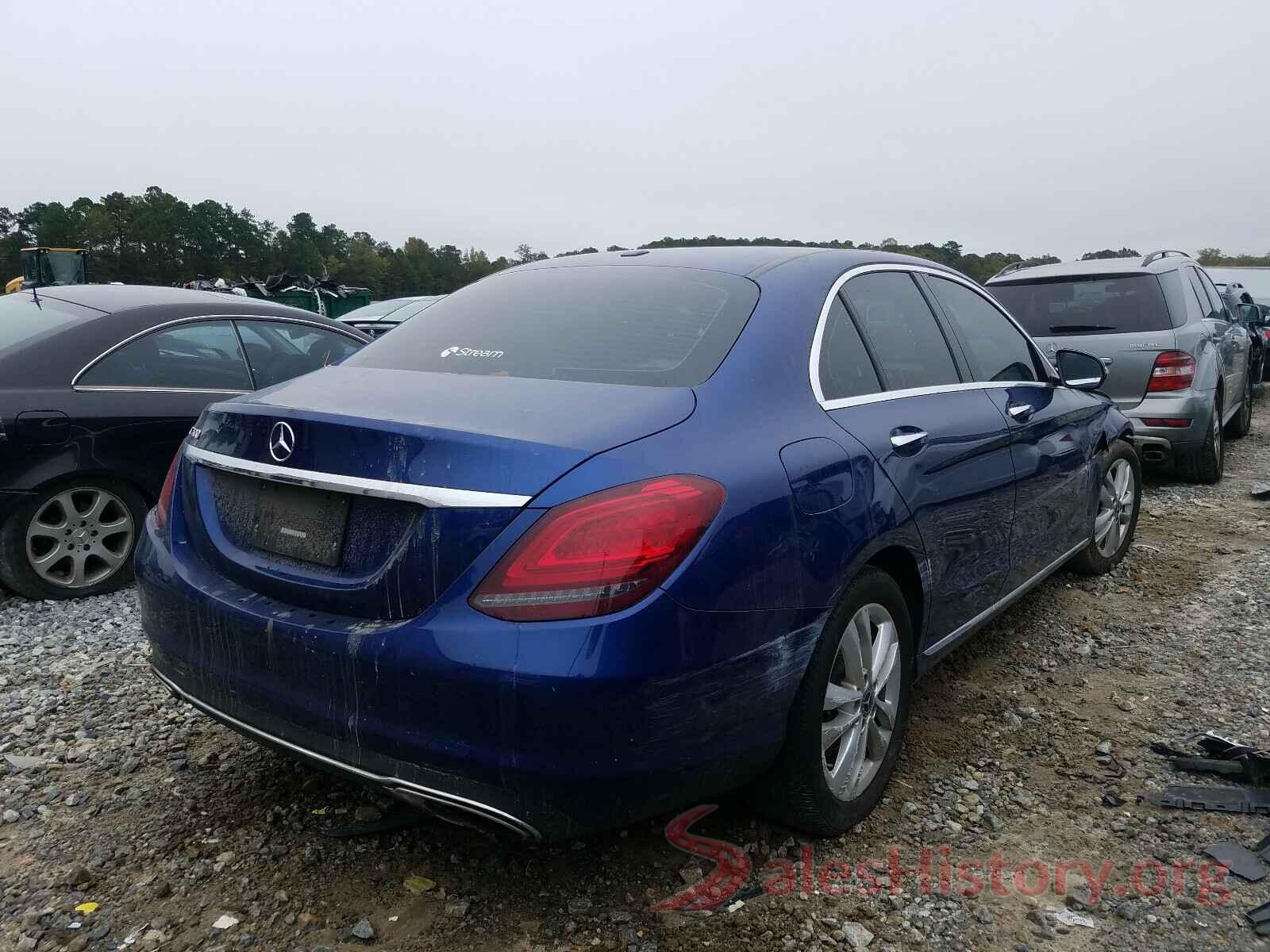 55SWF8DB7KU317750 2019 MERCEDES-BENZ C CLASS