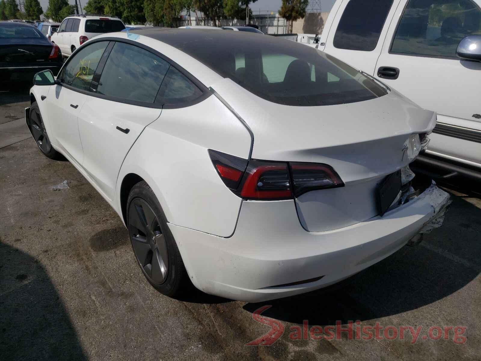 5YJ3E1EA2MF992557 2021 TESLA MODEL 3