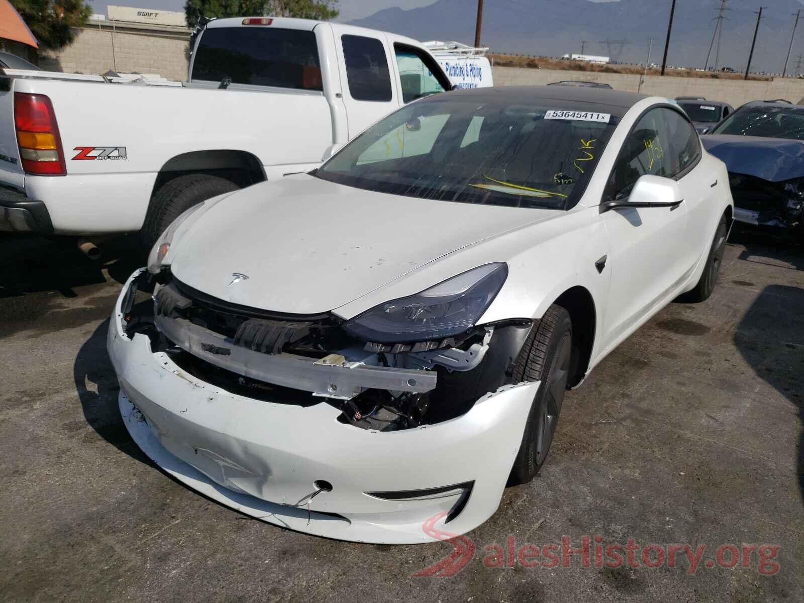 5YJ3E1EA2MF992557 2021 TESLA MODEL 3