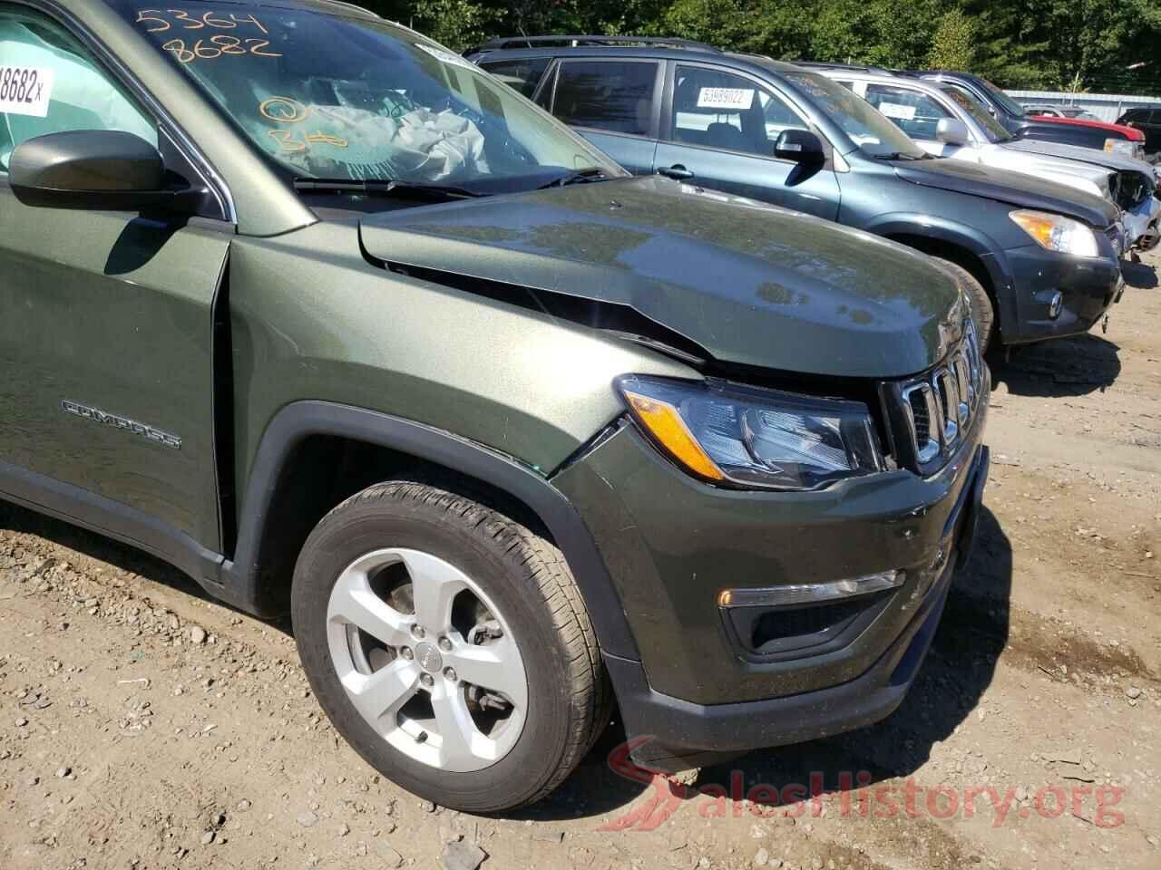 3C4NJDBB4KT813629 2019 JEEP COMPASS