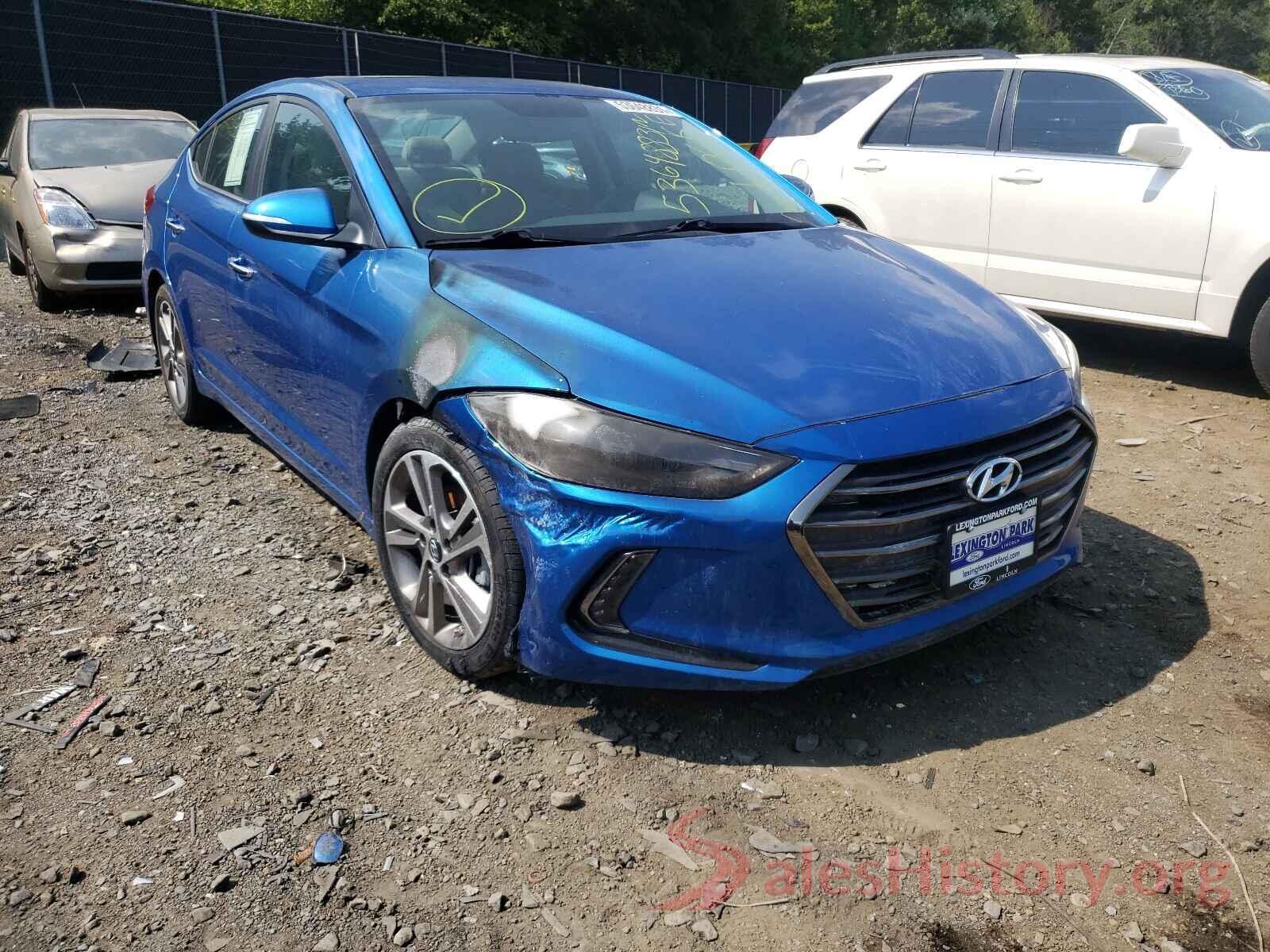 5NPD84LF6HH019295 2017 HYUNDAI ELANTRA