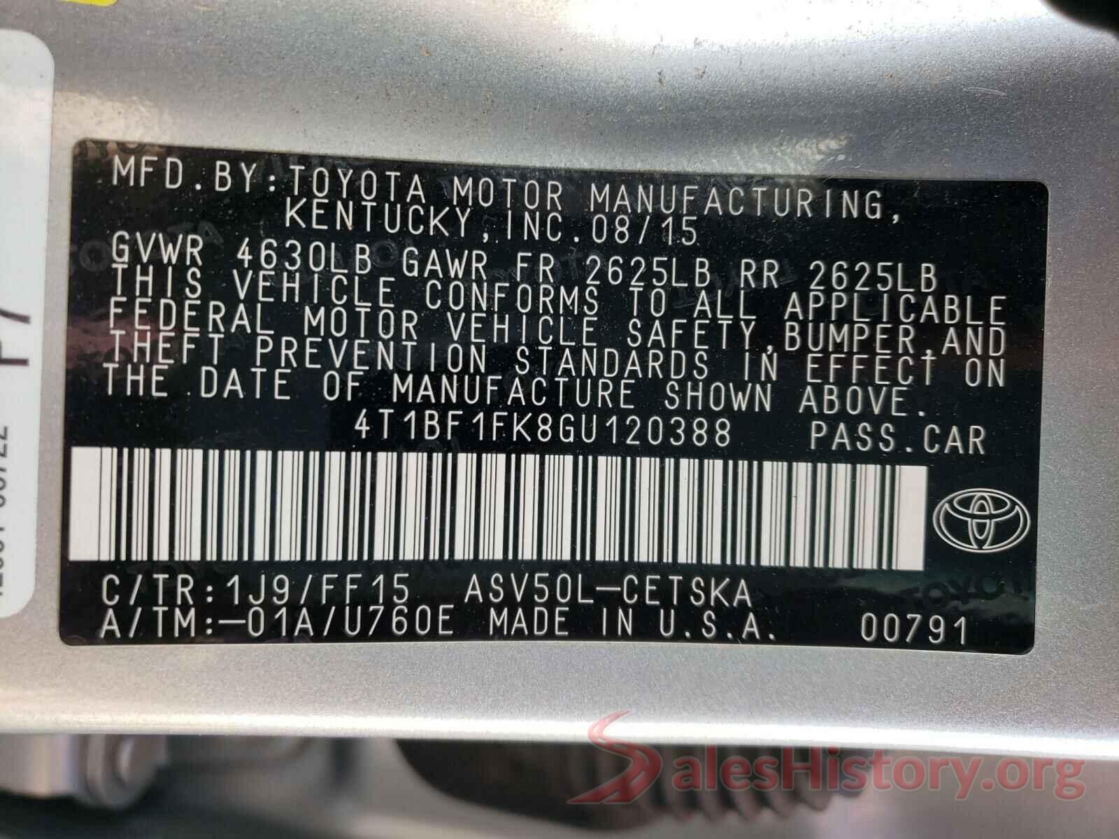 4T1BF1FK8GU120388 2016 TOYOTA CAMRY