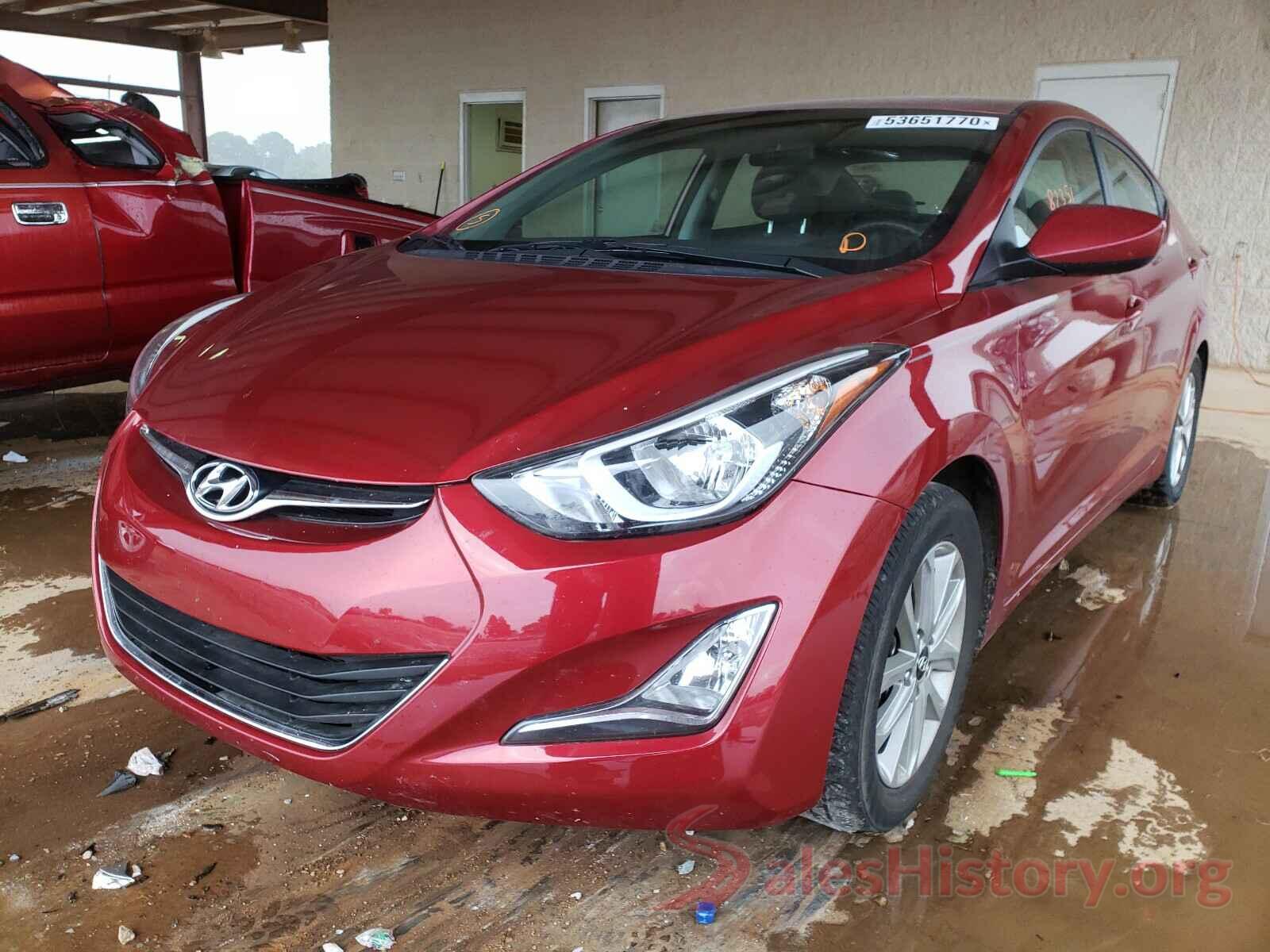 5NPDH4AE9GH787829 2016 HYUNDAI ELANTRA