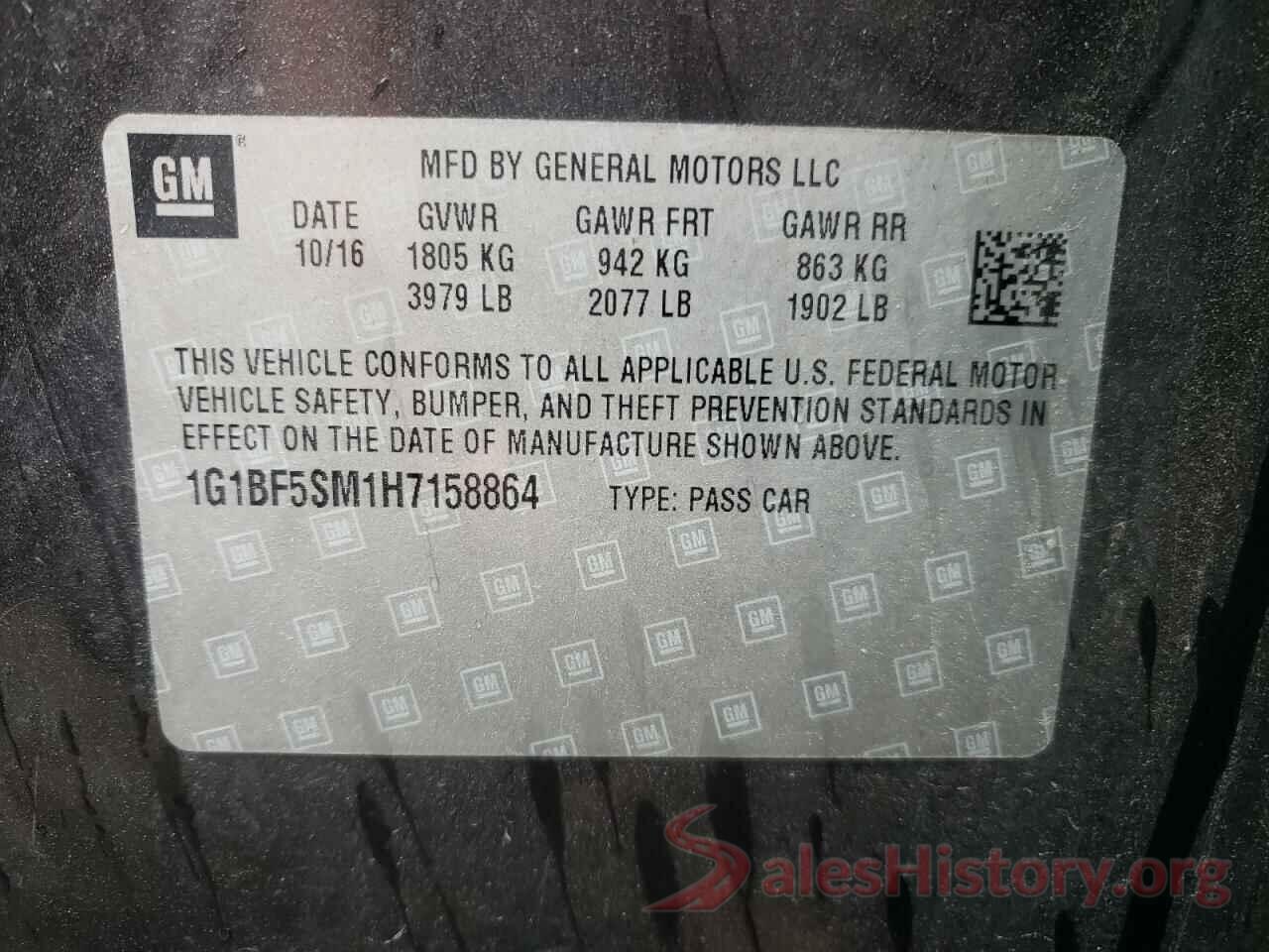 1G1BF5SM1H7158864 2017 CHEVROLET CRUZE