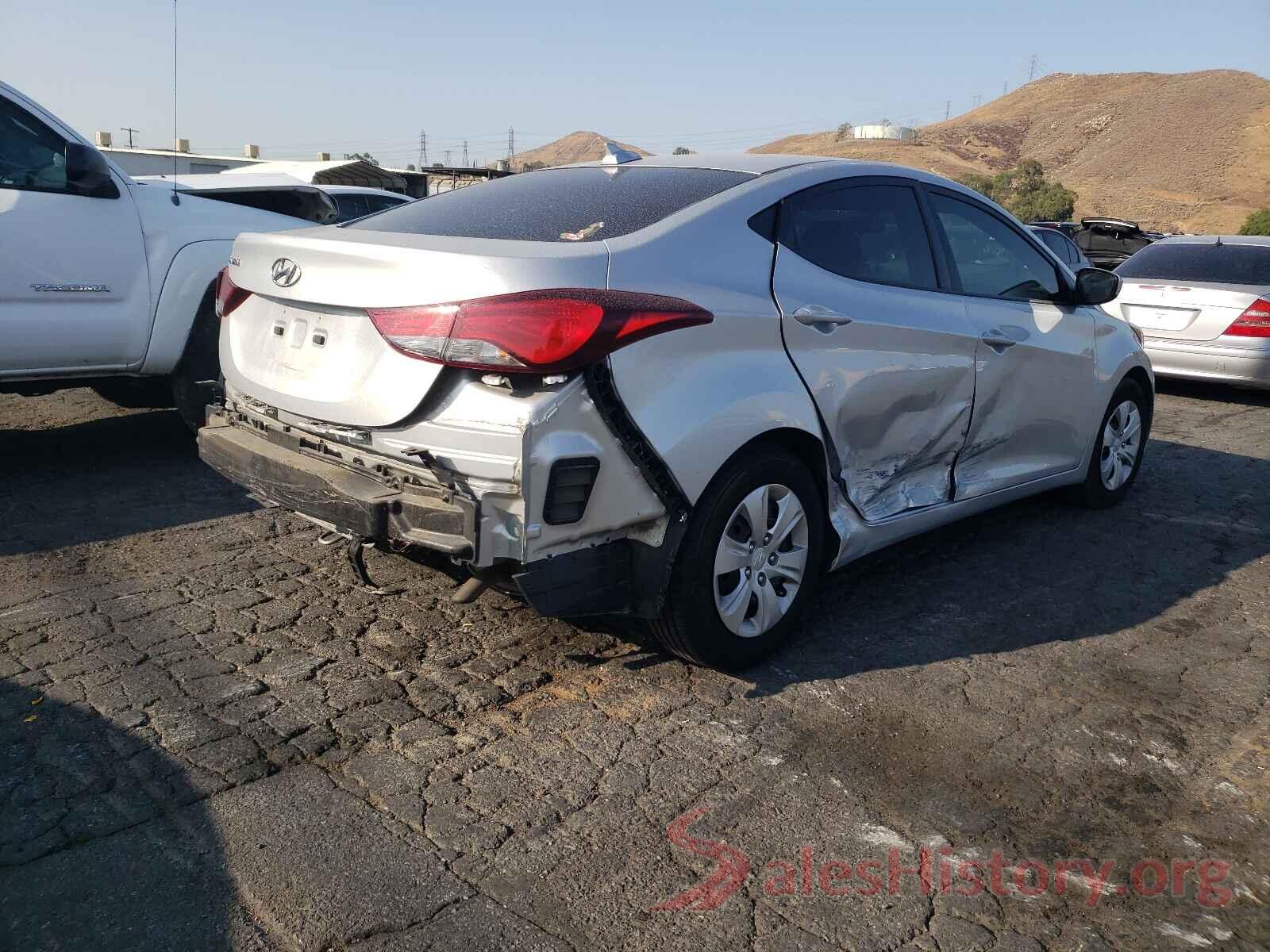 5NPDH4AE3GH763154 2016 HYUNDAI ELANTRA