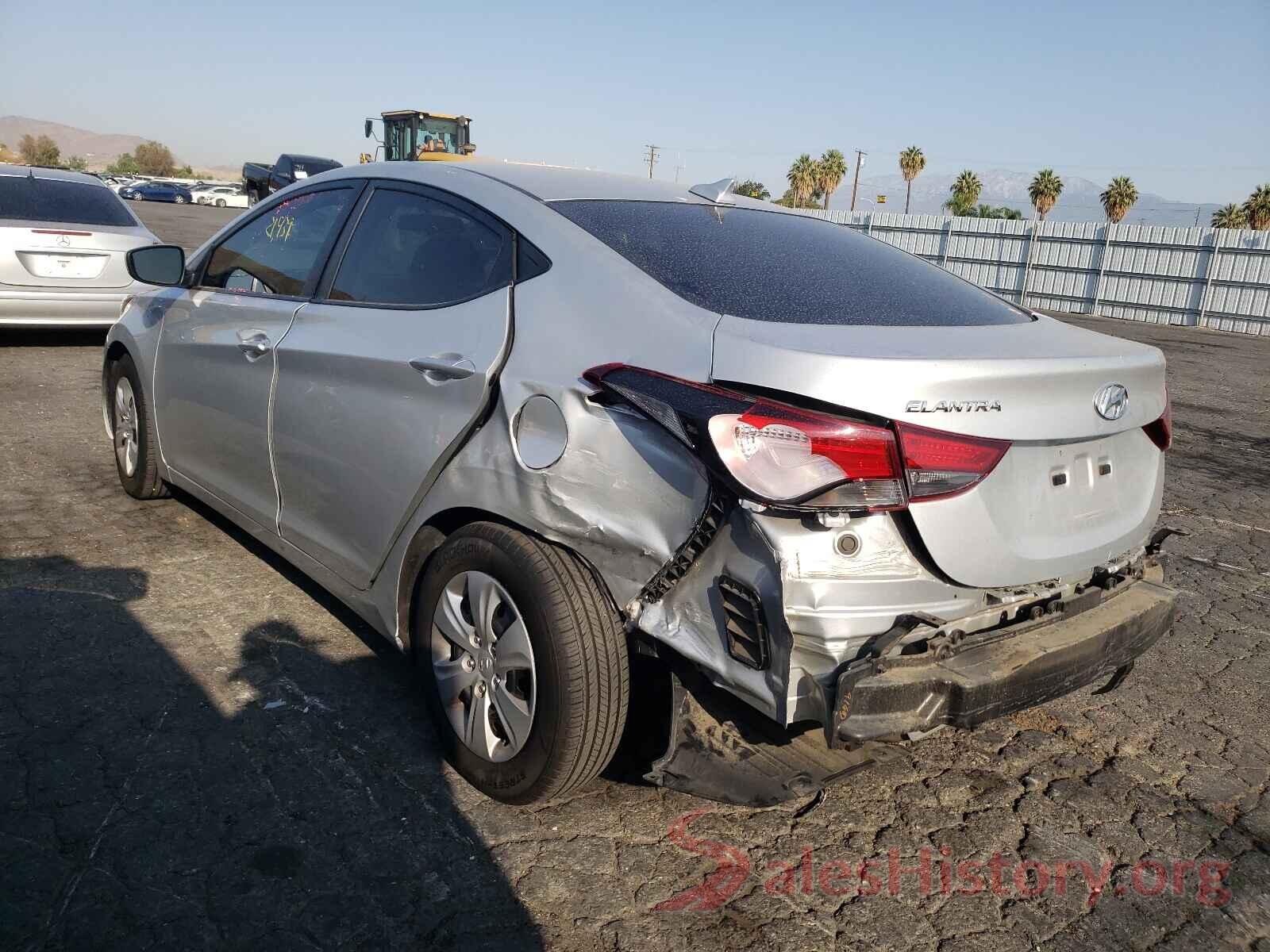 5NPDH4AE3GH763154 2016 HYUNDAI ELANTRA