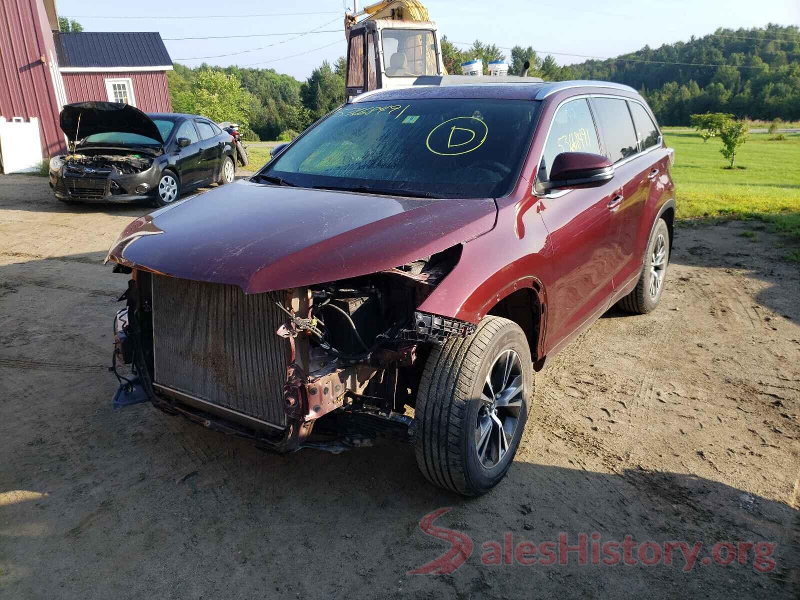 5TDJKRFH5GS314783 2016 TOYOTA HIGHLANDER