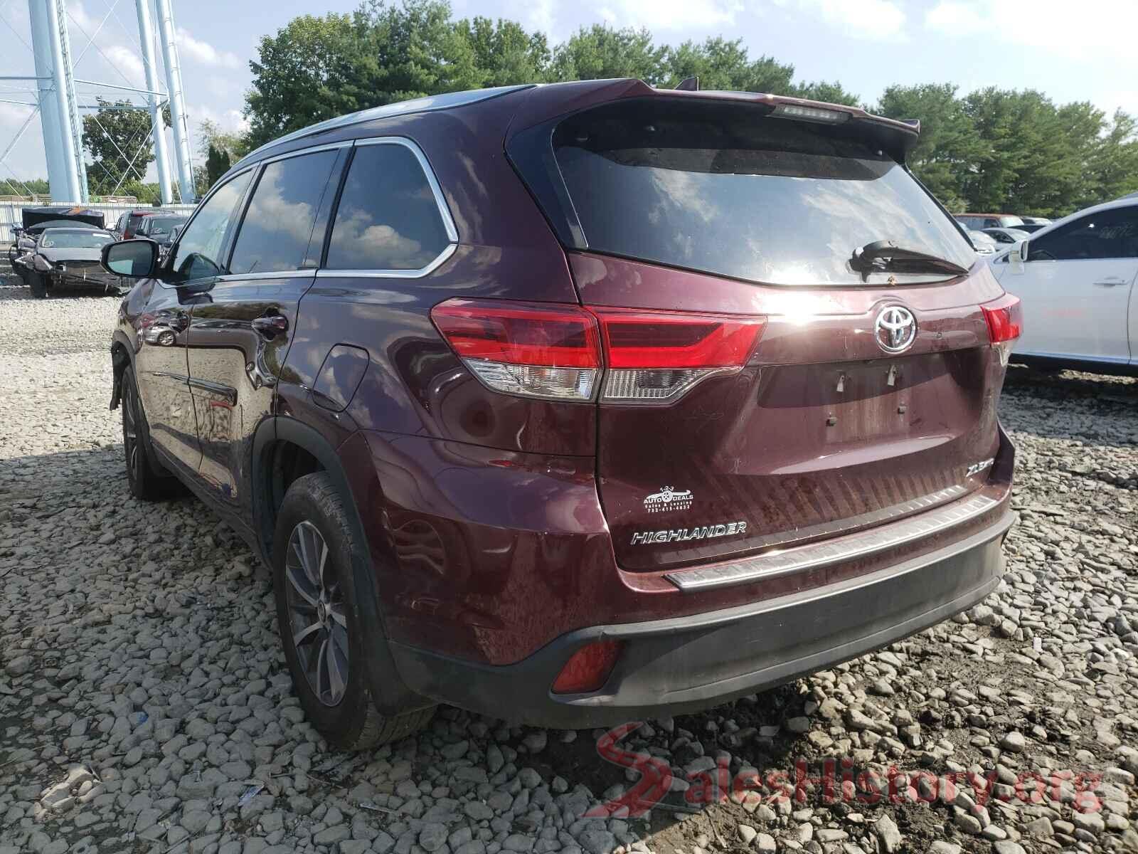 5TDJZRFH3JS836637 2018 TOYOTA HIGHLANDER