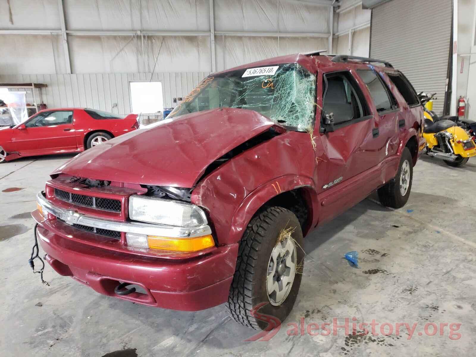 1GNDT13W12K130284 2002 CHEVROLET BLAZER