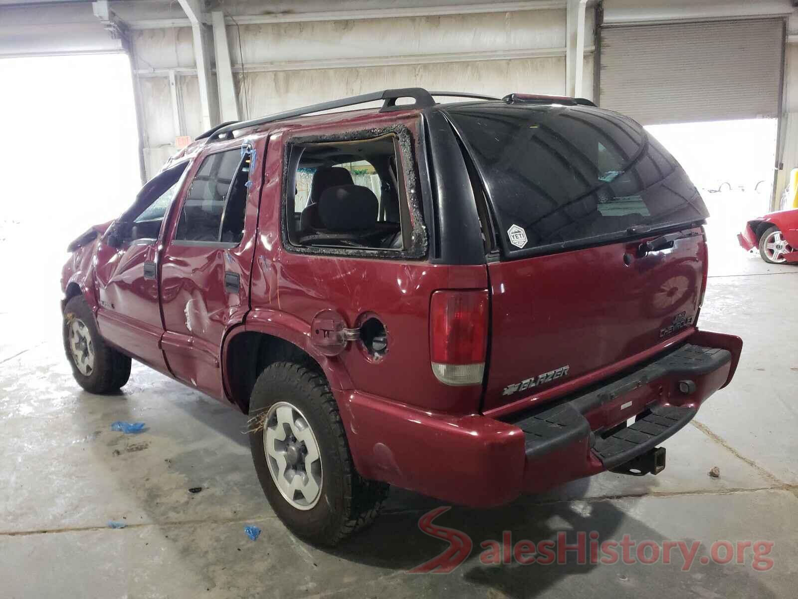 1GNDT13W12K130284 2002 CHEVROLET BLAZER