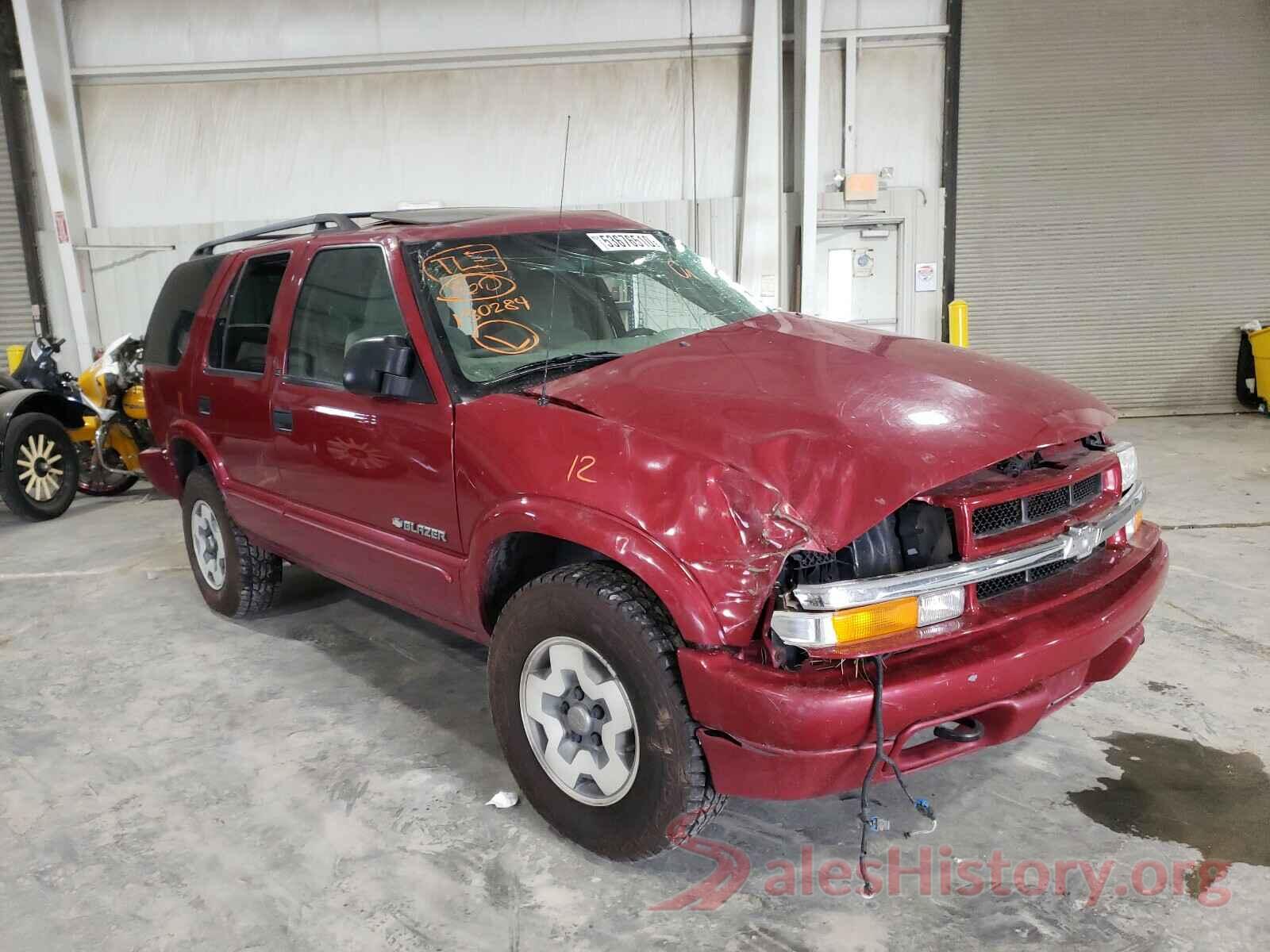 1GNDT13W12K130284 2002 CHEVROLET BLAZER