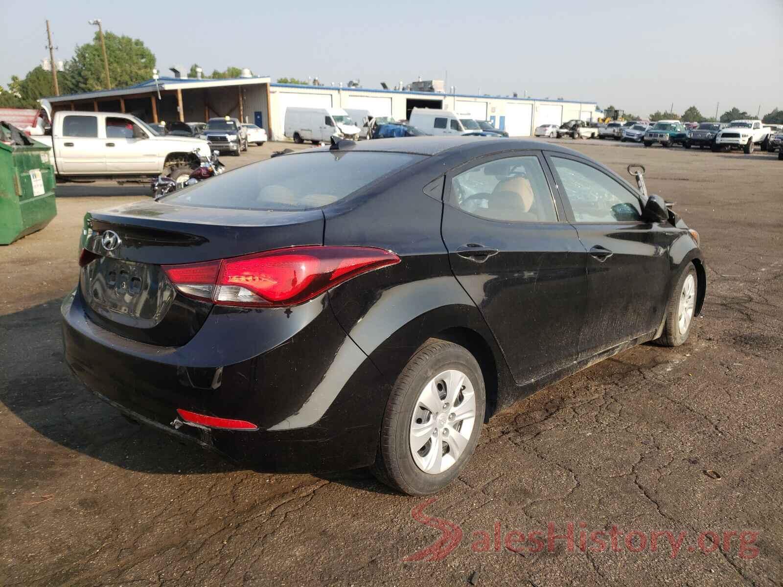 5NPDH4AE8GH737908 2016 HYUNDAI ELANTRA