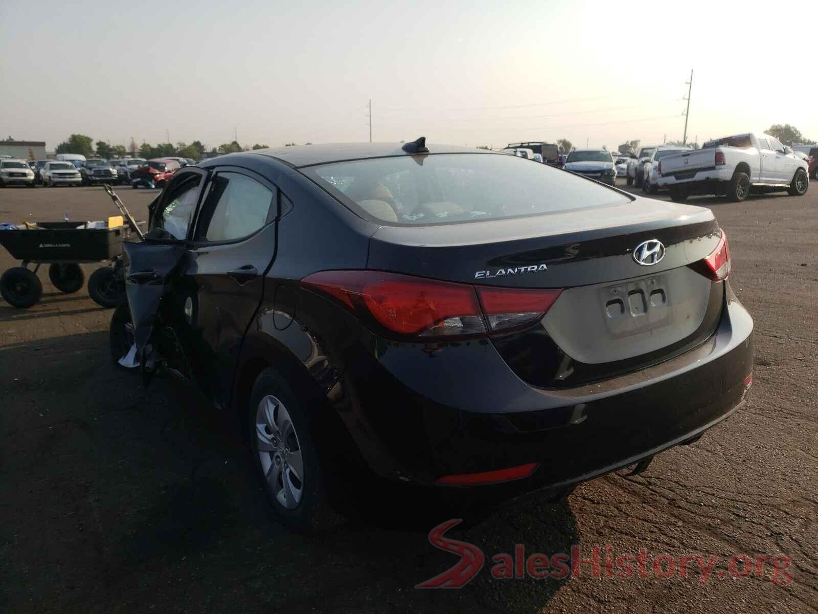 5NPDH4AE8GH737908 2016 HYUNDAI ELANTRA