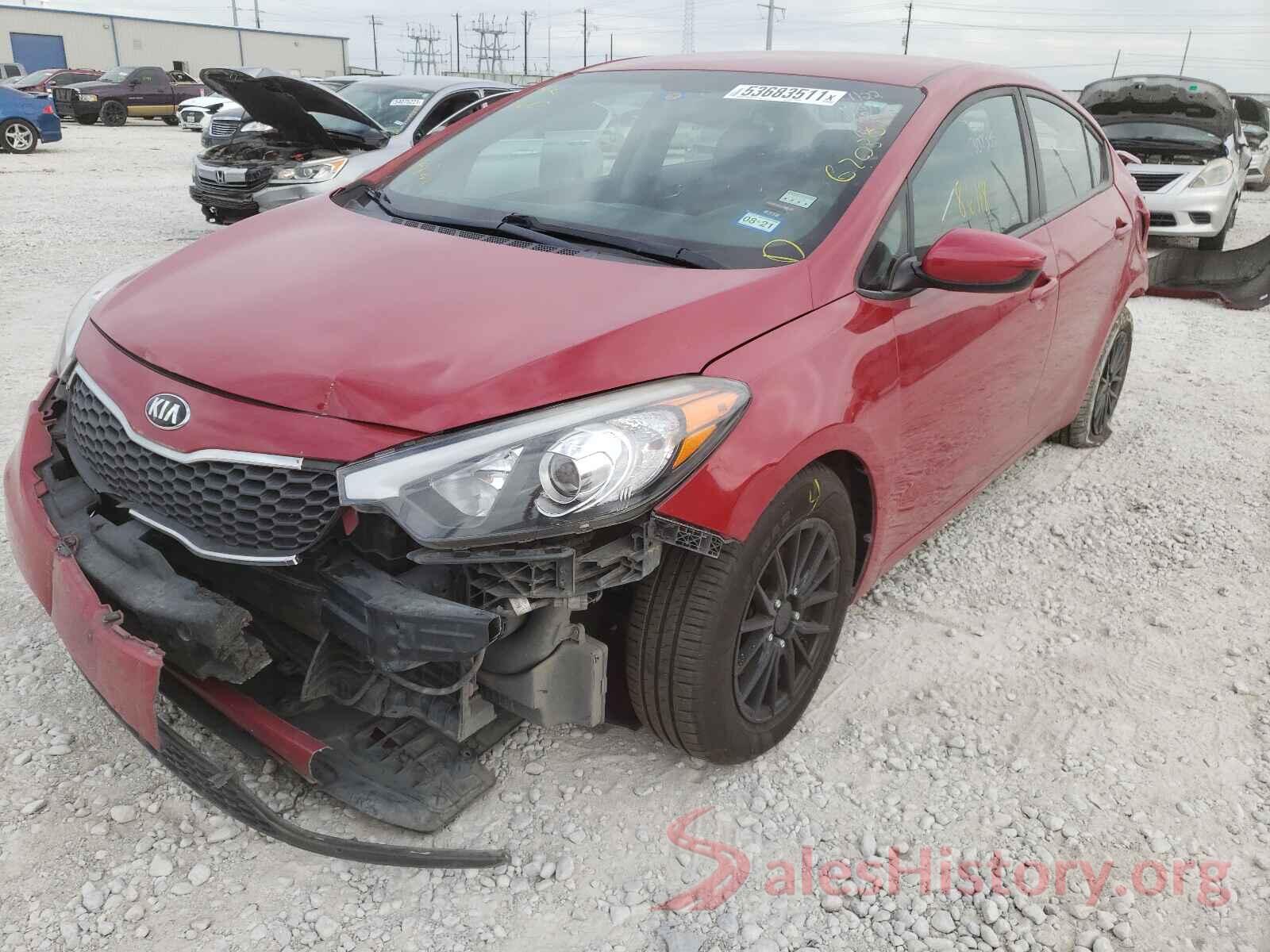 KNAFK4A6XG5620301 2016 KIA FORTE