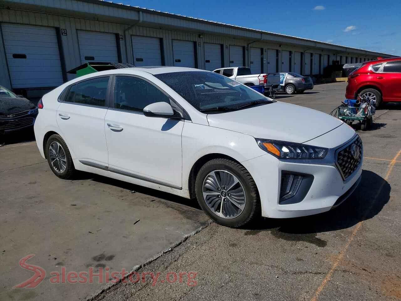 2021 HYUNDAI IONIQ VIN KMHCX5LD0MU249977, rear 3/4 view