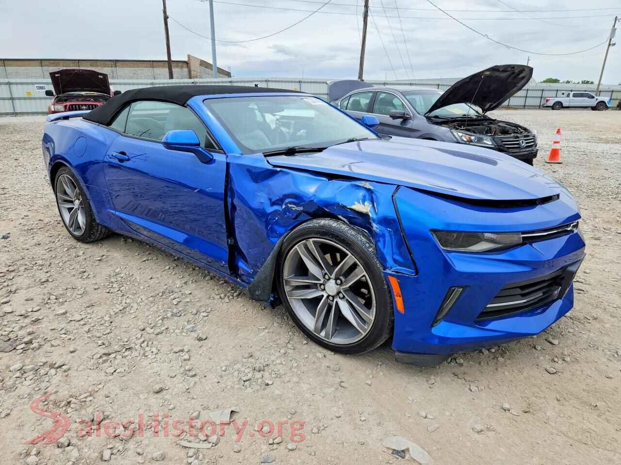 2017 CHEVROLET CAMARO VIN 1G1FD3DXXH0206972, rear 3/4 view