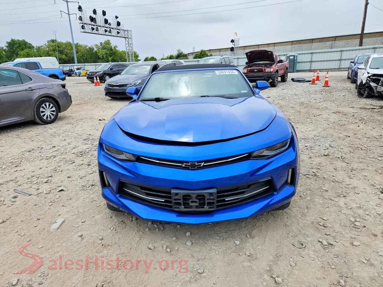 2017 CHEVROLET CAMARO VIN 1G1FD3DXXH0206972, rear view