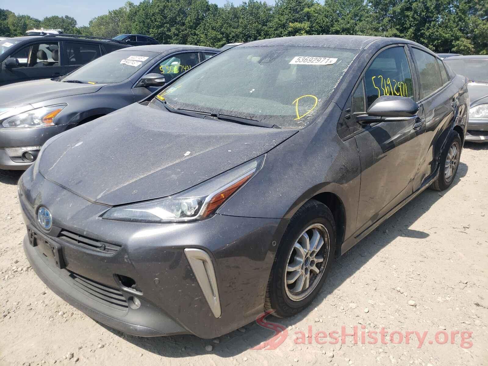 JTDL9RFU7K3007451 2019 TOYOTA PRIUS