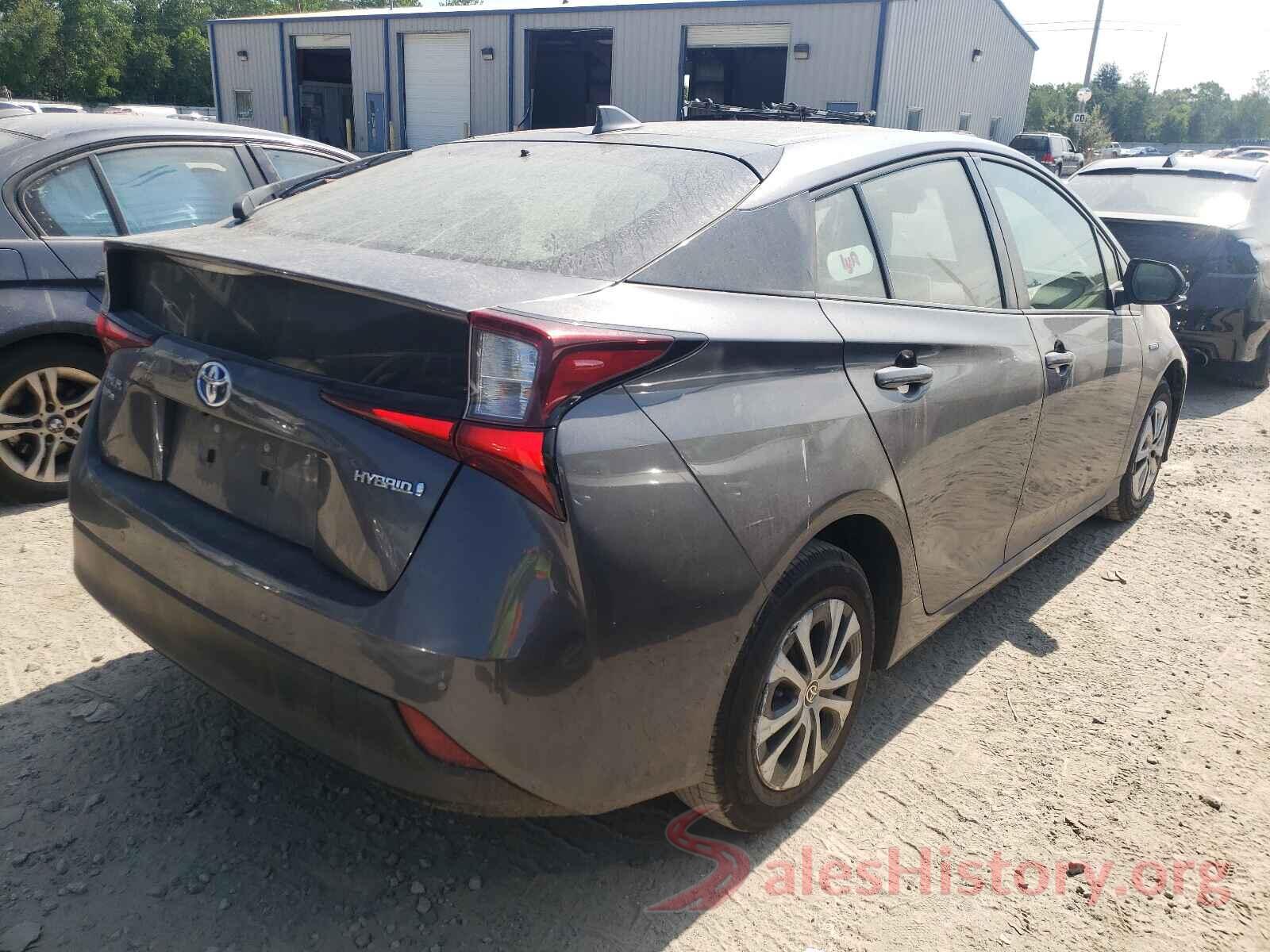 JTDL9RFU7K3007451 2019 TOYOTA PRIUS