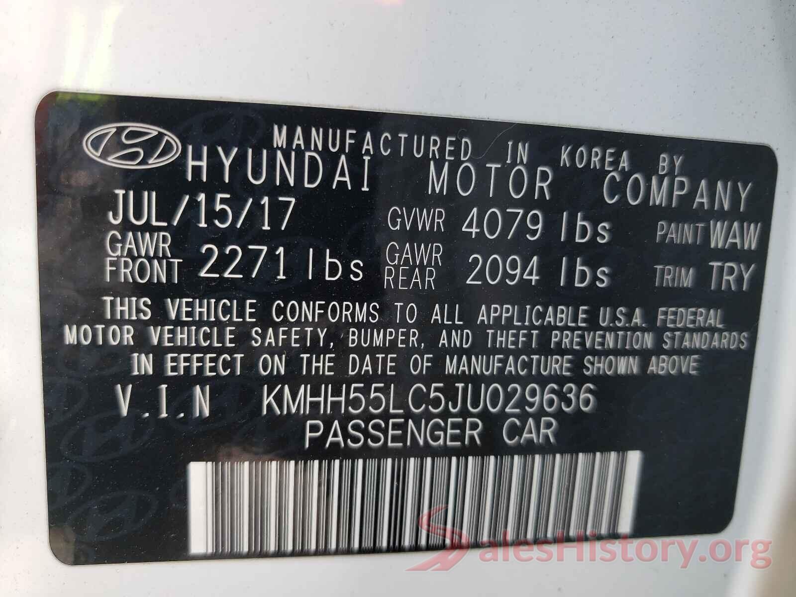 KMHH55LC5JU029636 2018 HYUNDAI ELANTRA