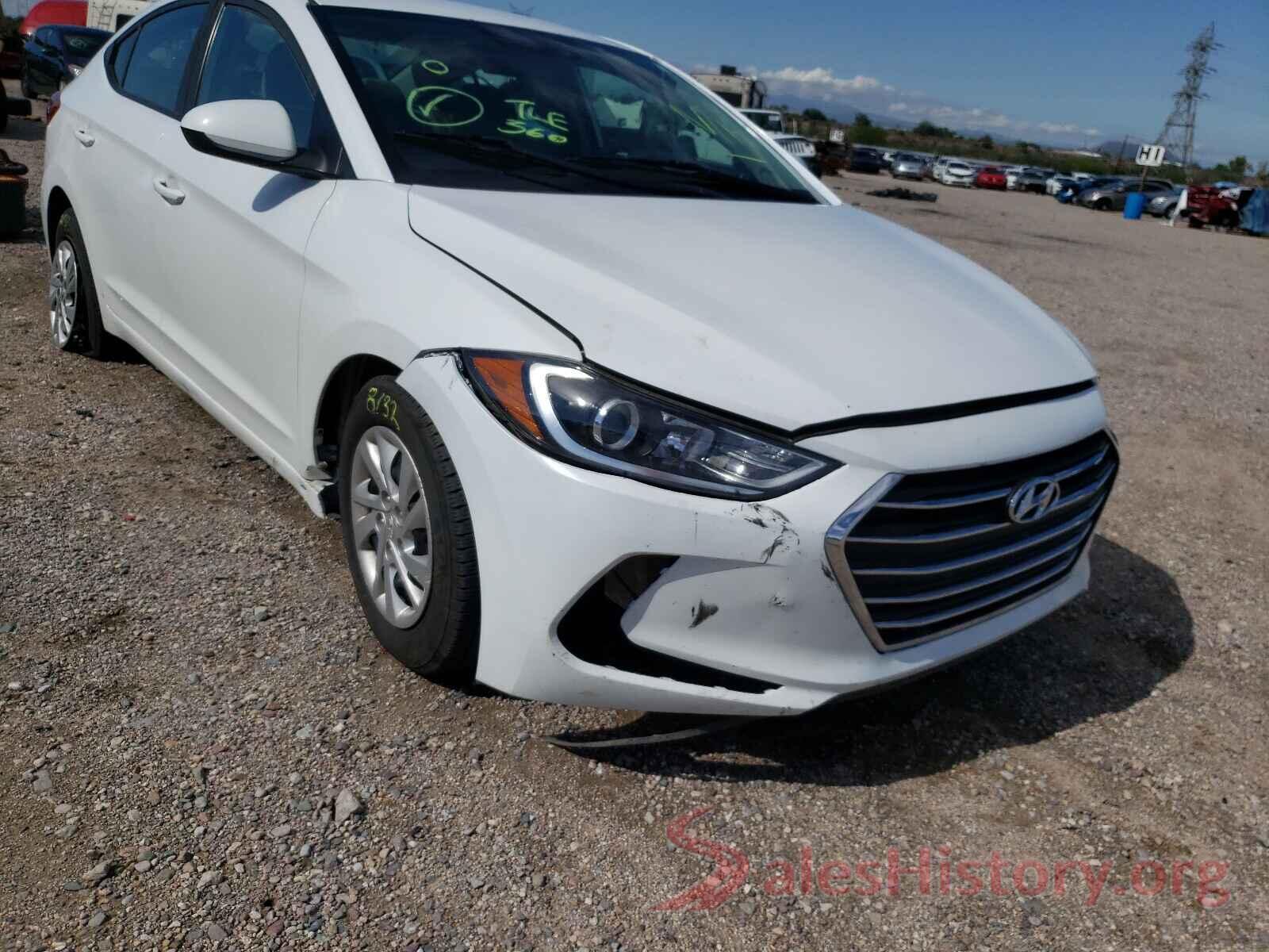 5NPD74LF3HH205671 2017 HYUNDAI ELANTRA