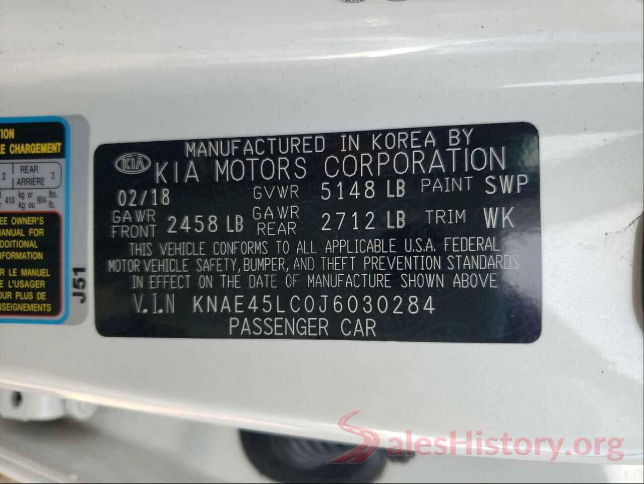 KNAE45LC0J6030284 2018 KIA STINGER